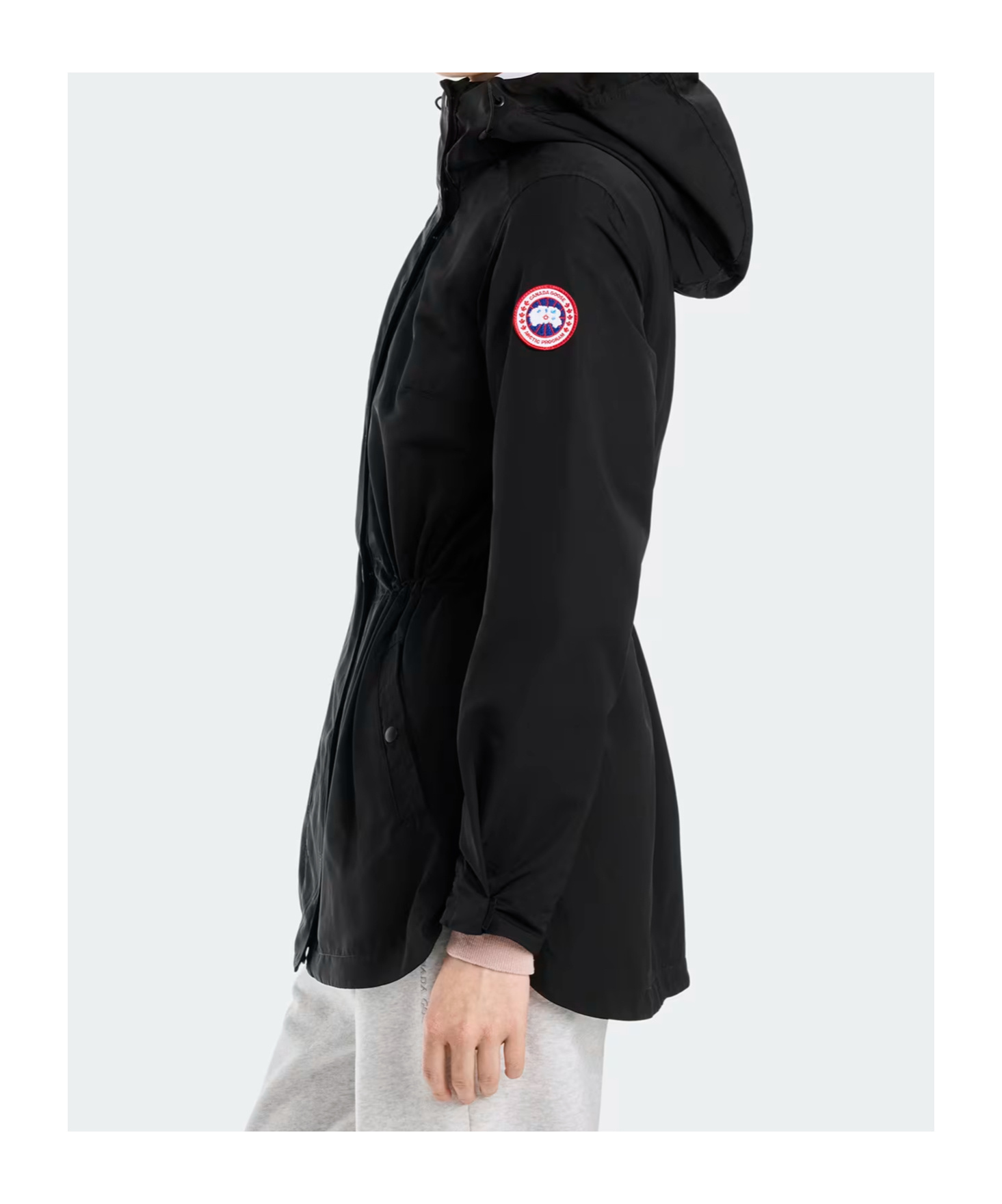 Canada Goose Minden Hooded Windbreaker In Black