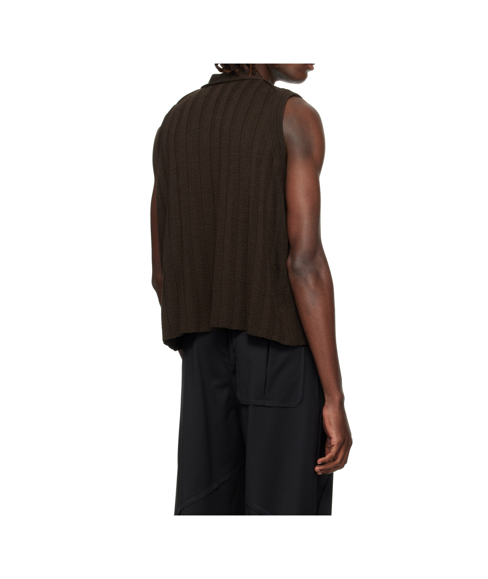 Kiko Kostadinov Zipper Vest In Black