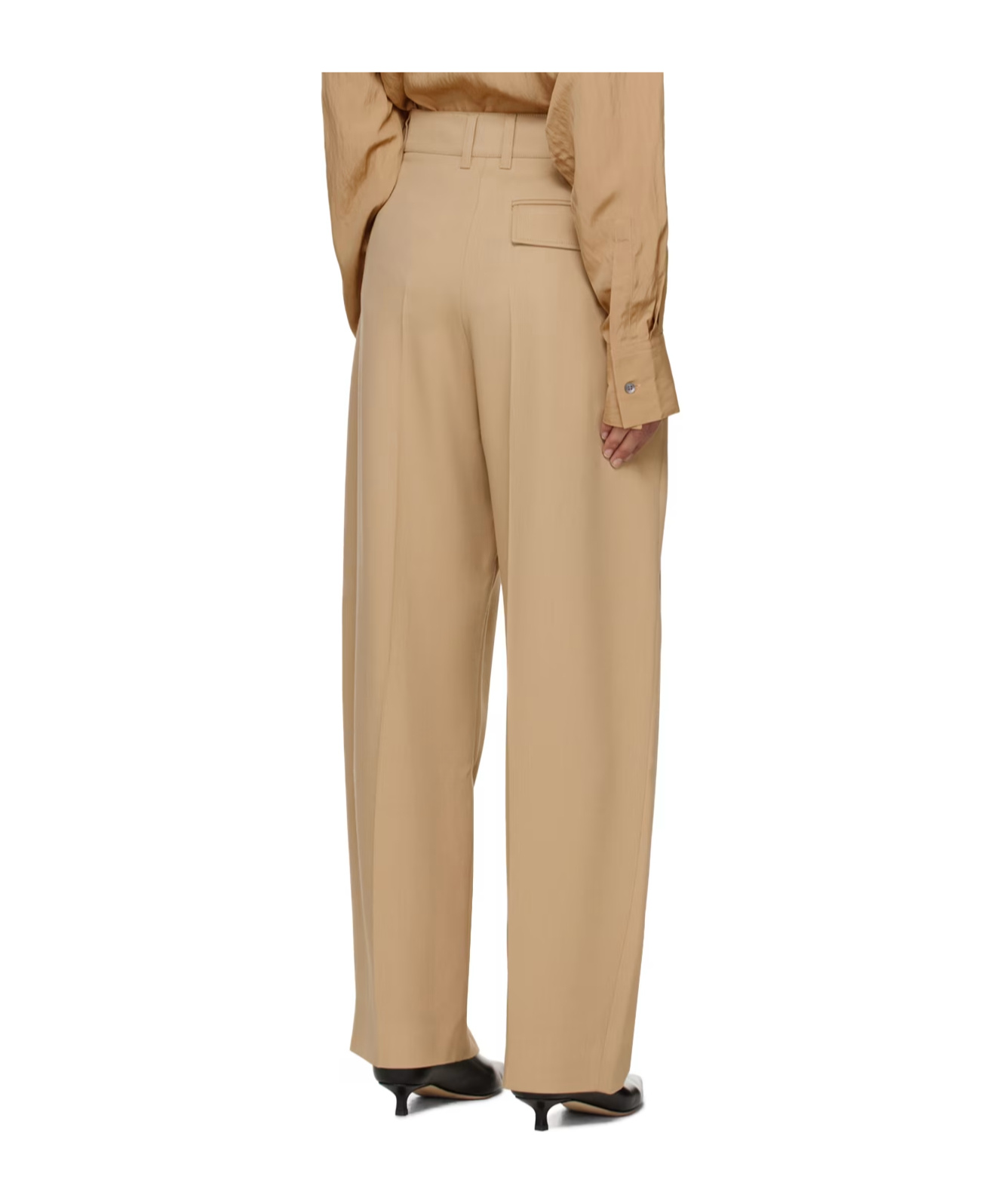 Shop Studio Nicholson Acuna High-waisted Trousers In Brown