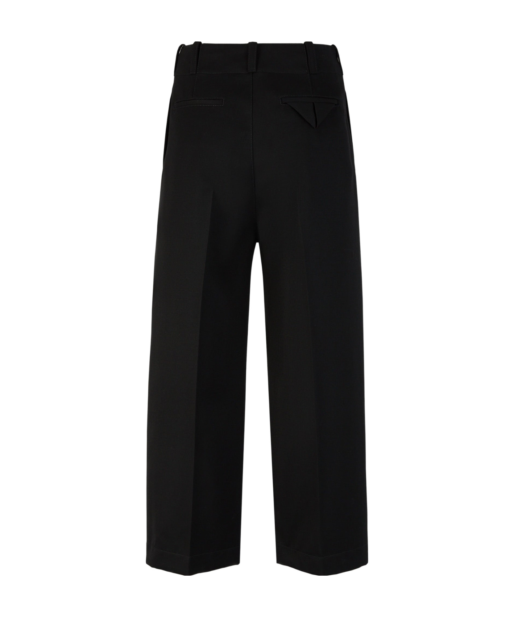 Bottega Veneta Straight Casual Pants In Black