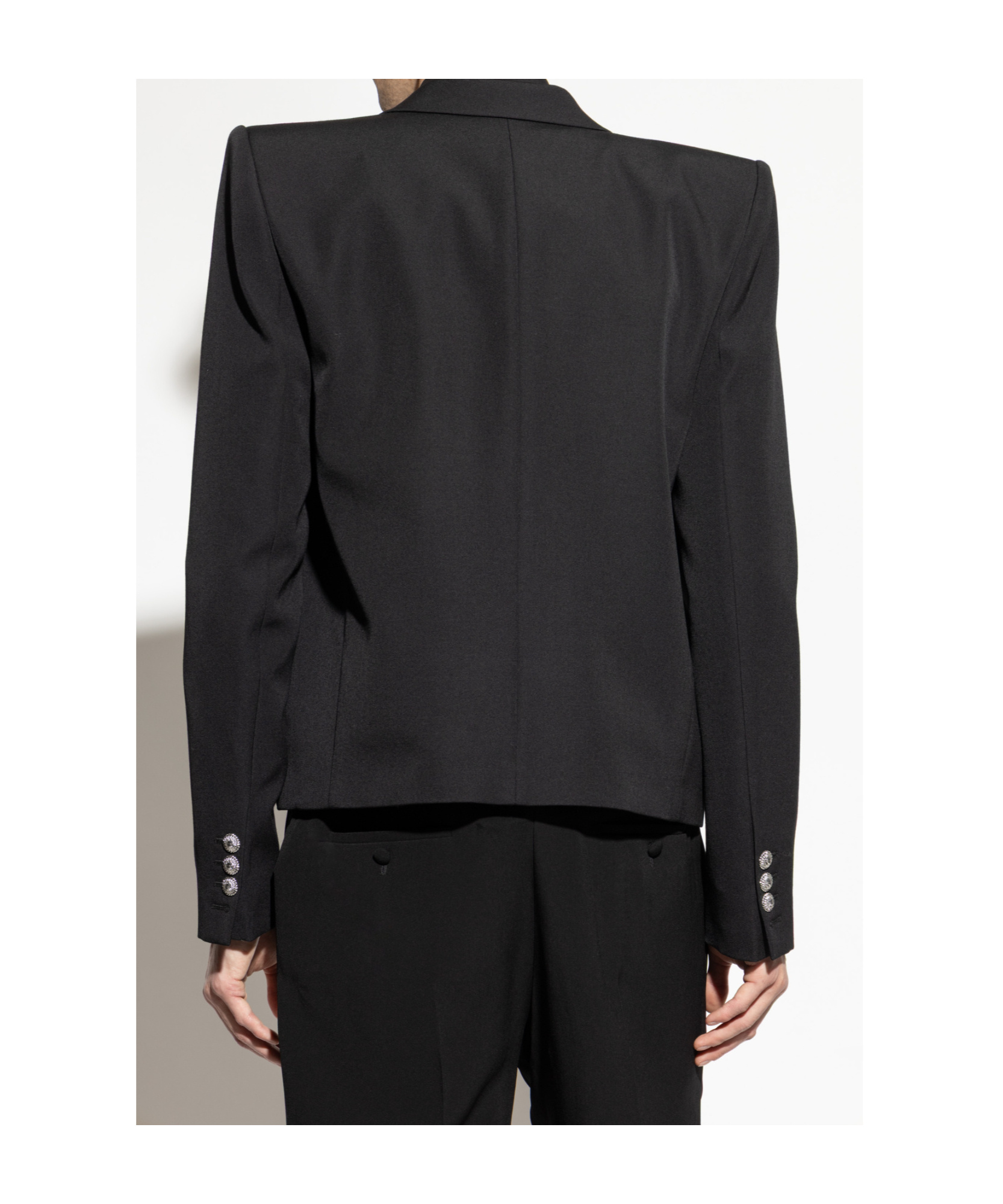 Balmain Long Sleeve Blazer In Black