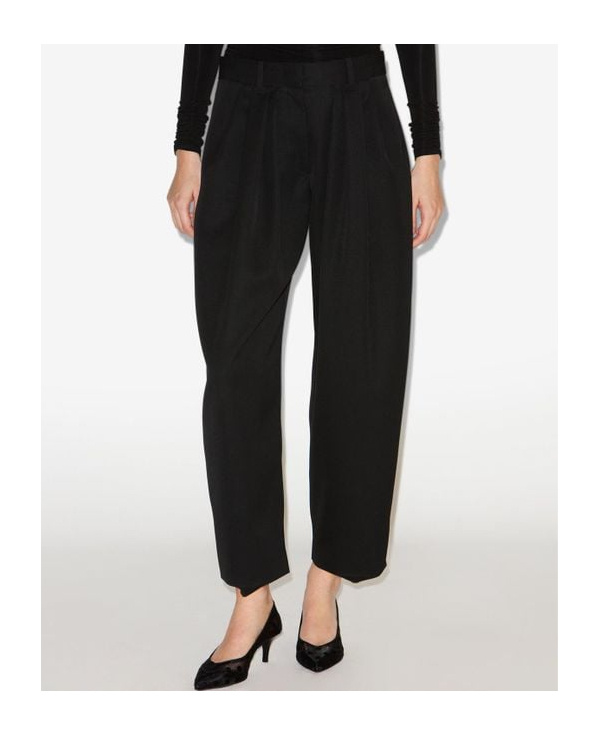 Isabel Marant Belt Loop Casual Pants In Black