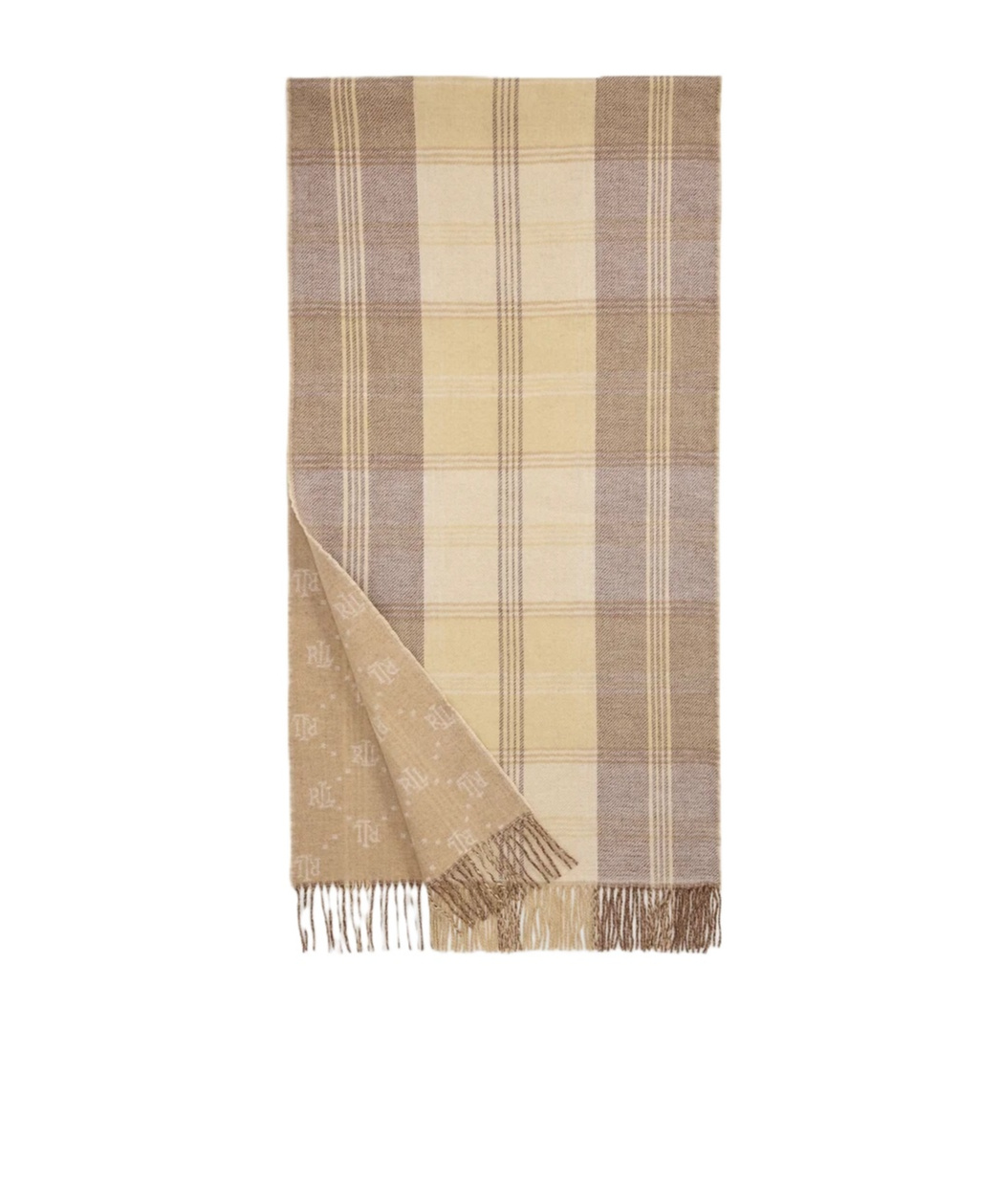 Polo Ralph Lauren Double-sided Scarf In Nude