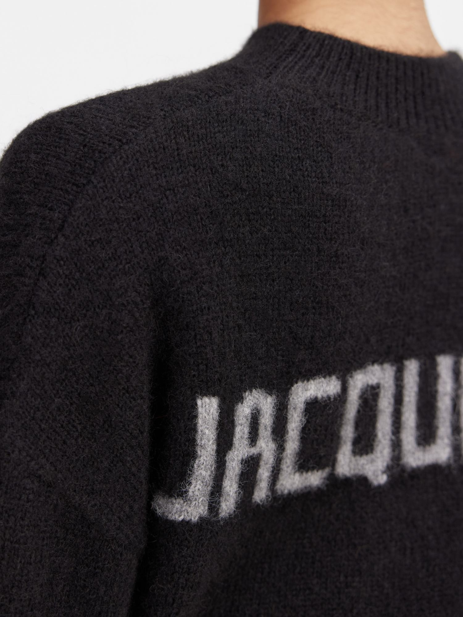 Jacquemus Logo Sweater In Black