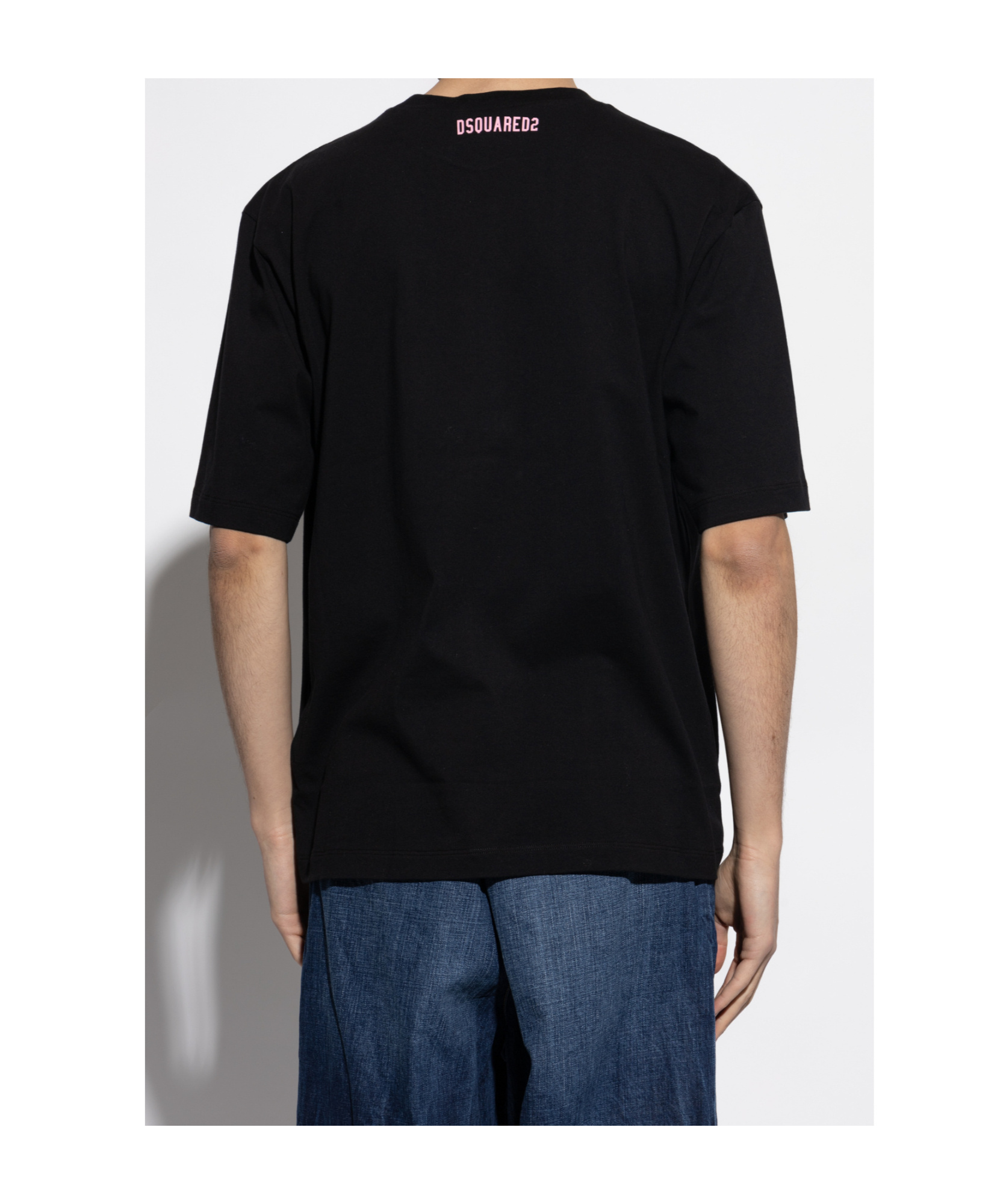 Dsquared2 See-through Cut-out T-shirt In Black