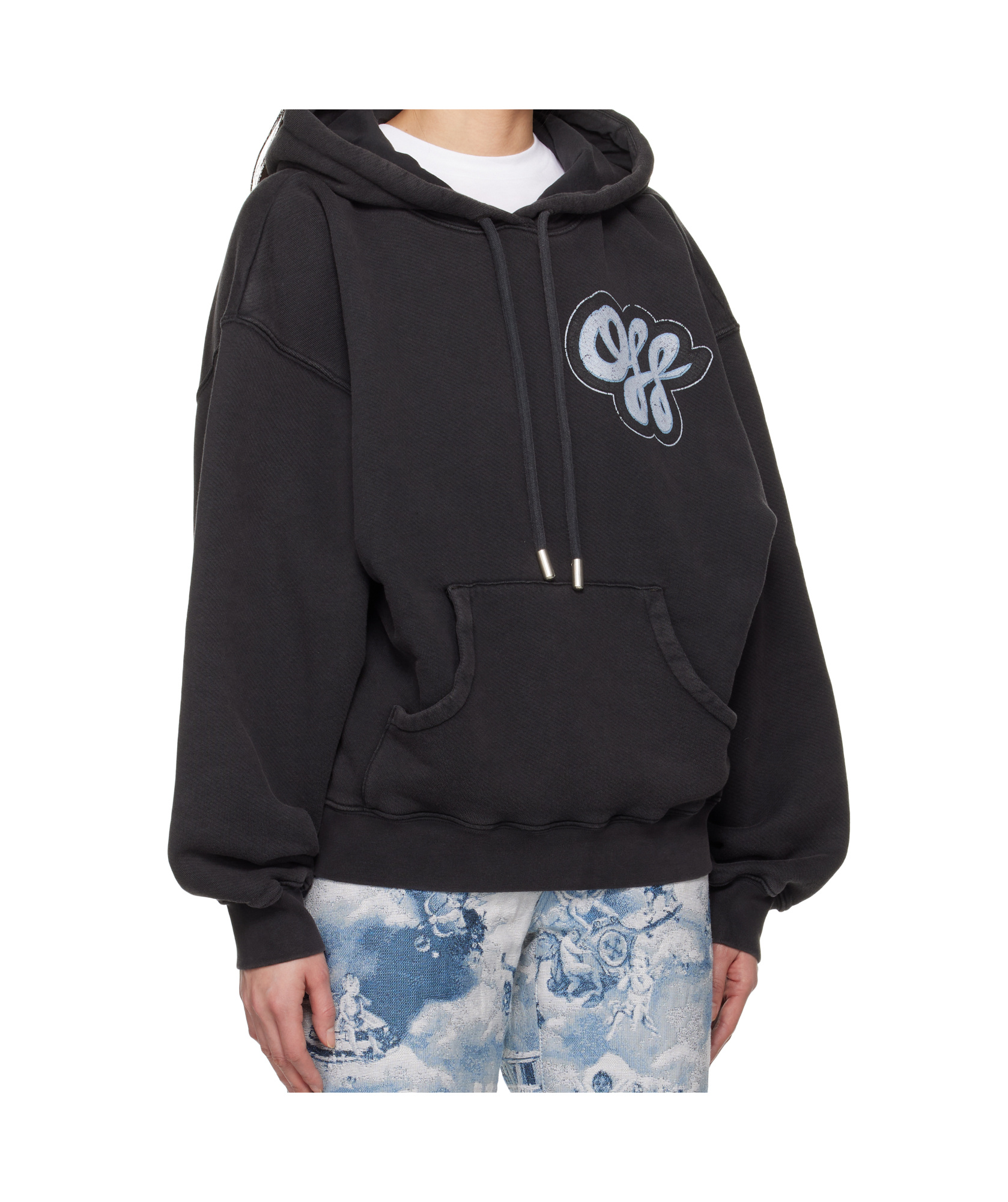 Shop Off-white Long Sleeve Sweatshirt In Green