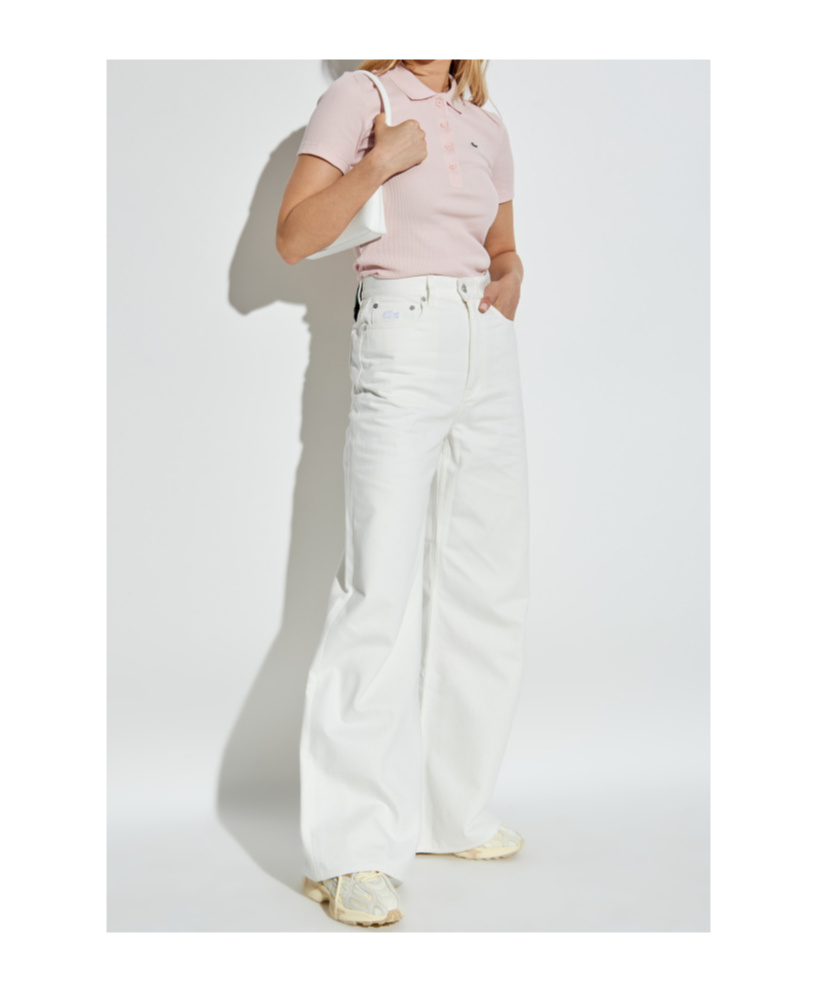 Lacoste Polo Shirt In Pink