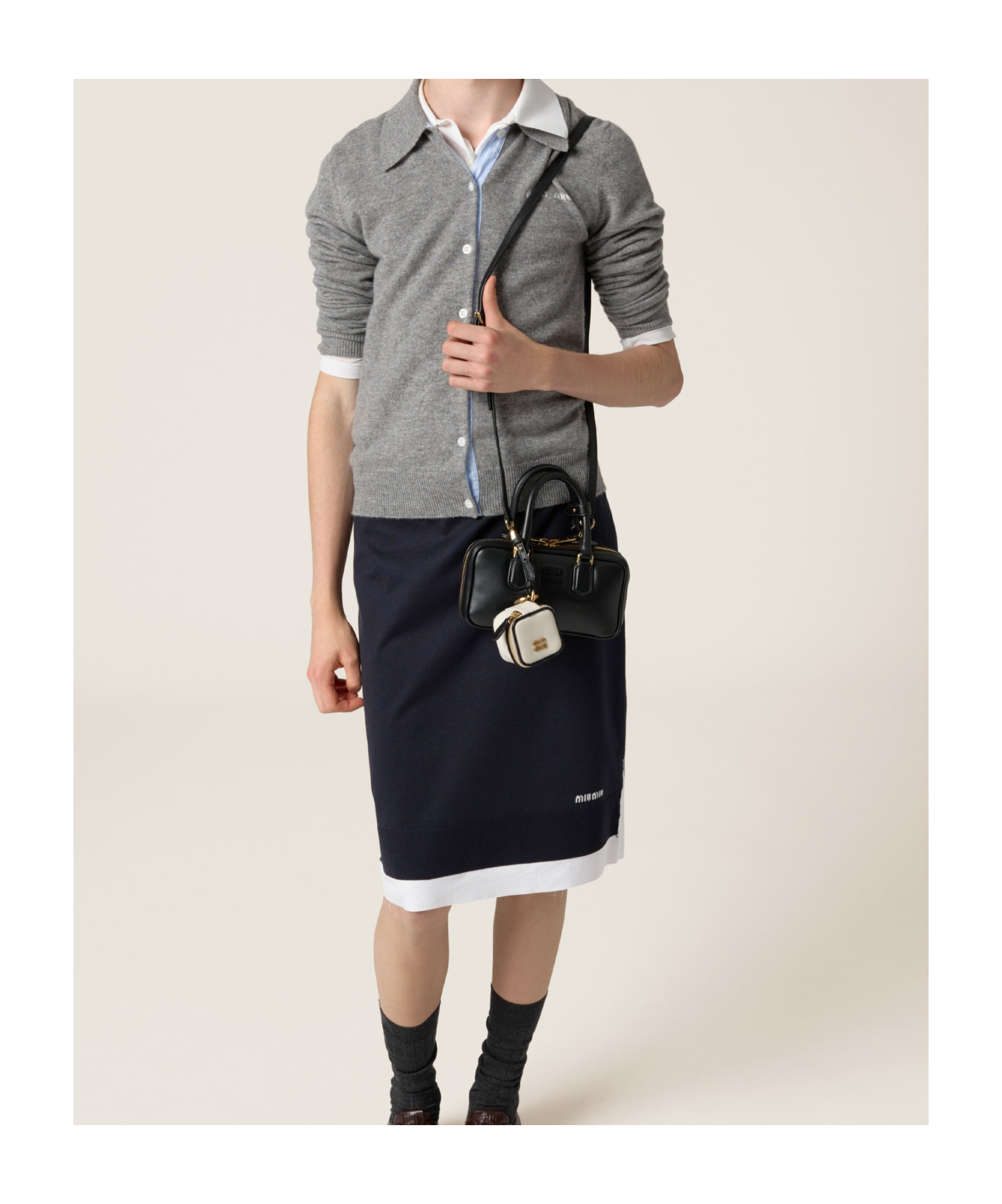 Miu Miu Arcadie Tote Bag In Black