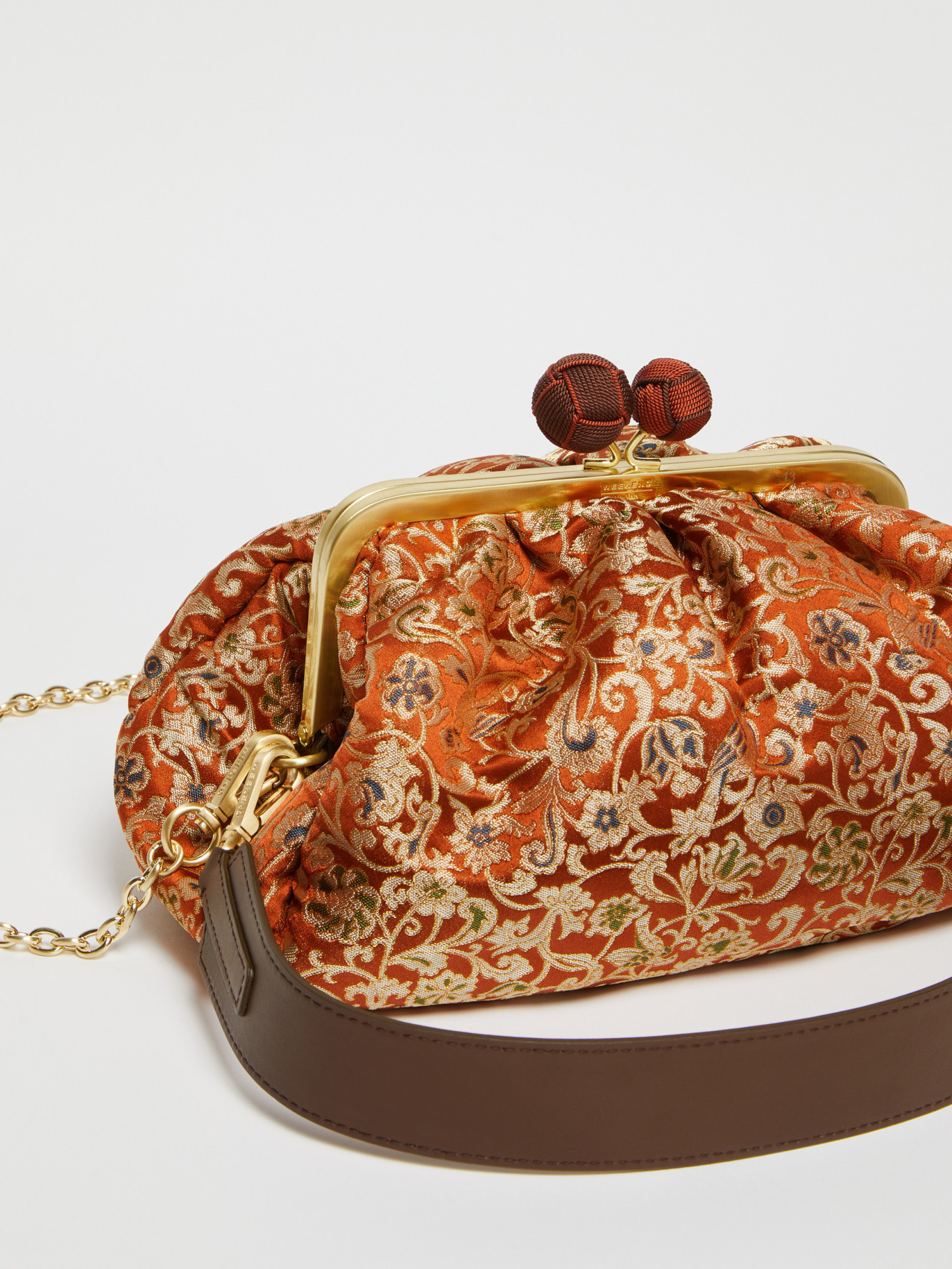 Weekend Max Mara Medium Logo Pasticcino Bag In Brown
