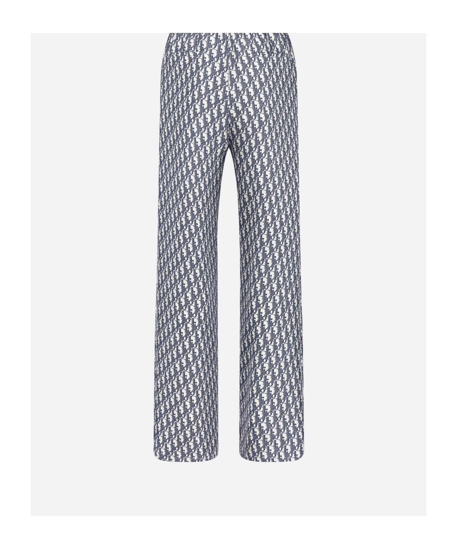 Dior Elastic Waist Casual Pants In Gray