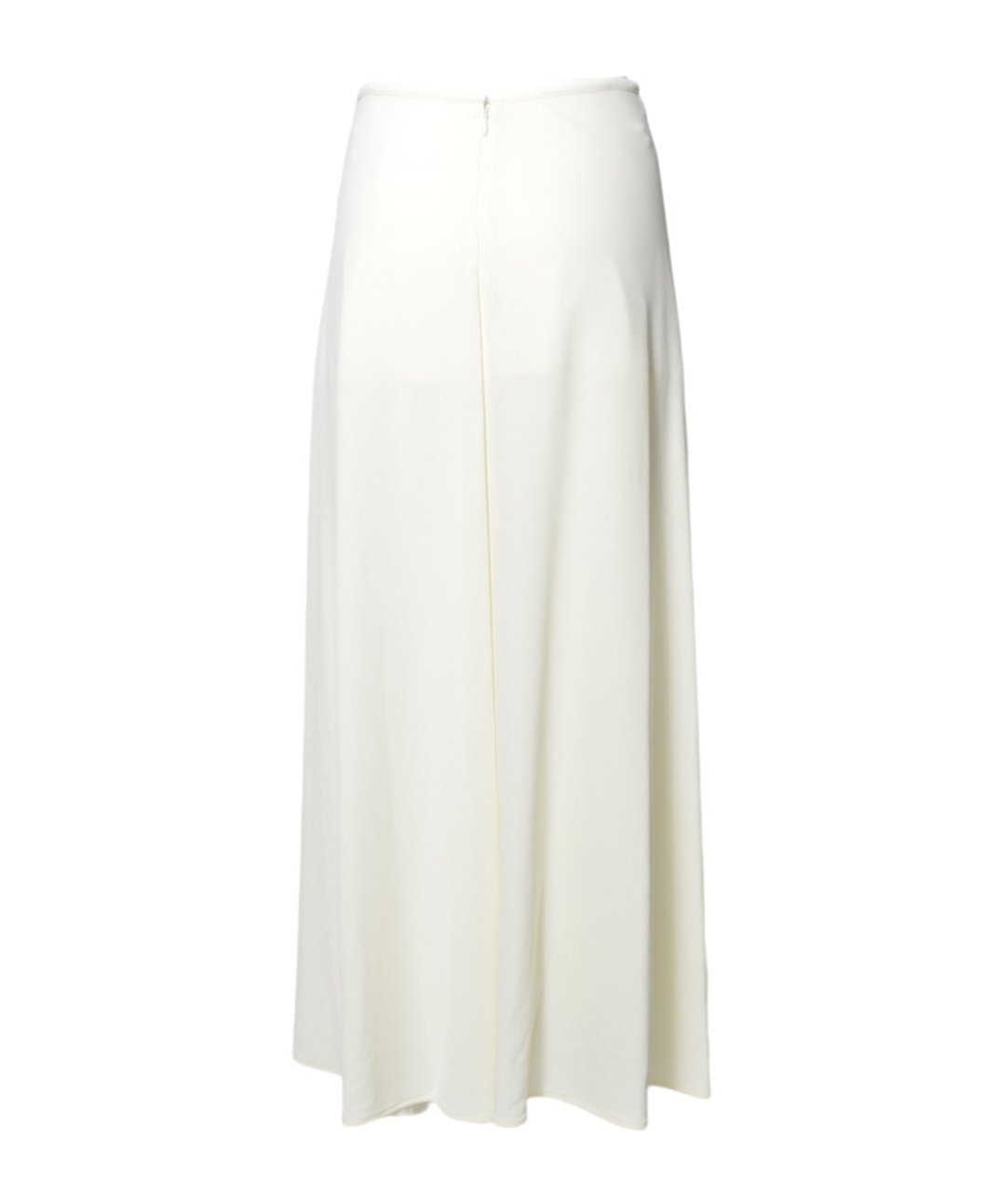 Jil Sander Midi Skirt In Fluid Viscose Crepe Chalk White In White