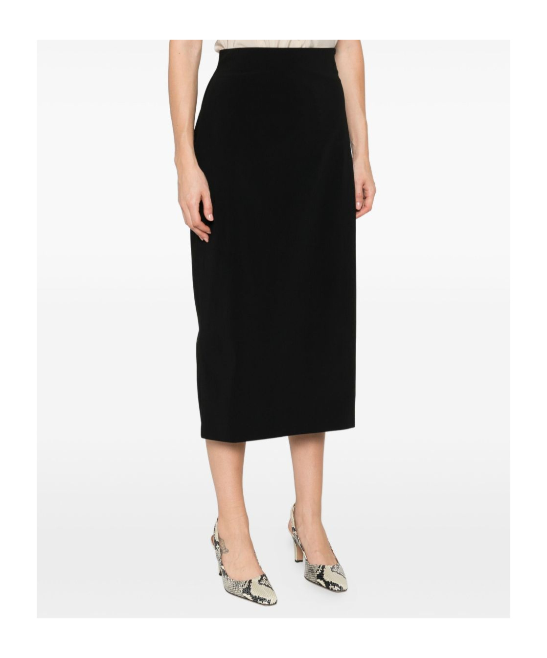Alberta Ferretti Alberta Ferreti Elastan Skirt In Black