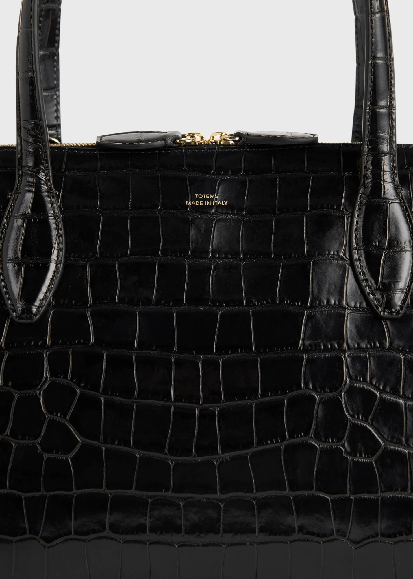 Totême Toteme Medium Lounge Zip Shopper Bag In Black