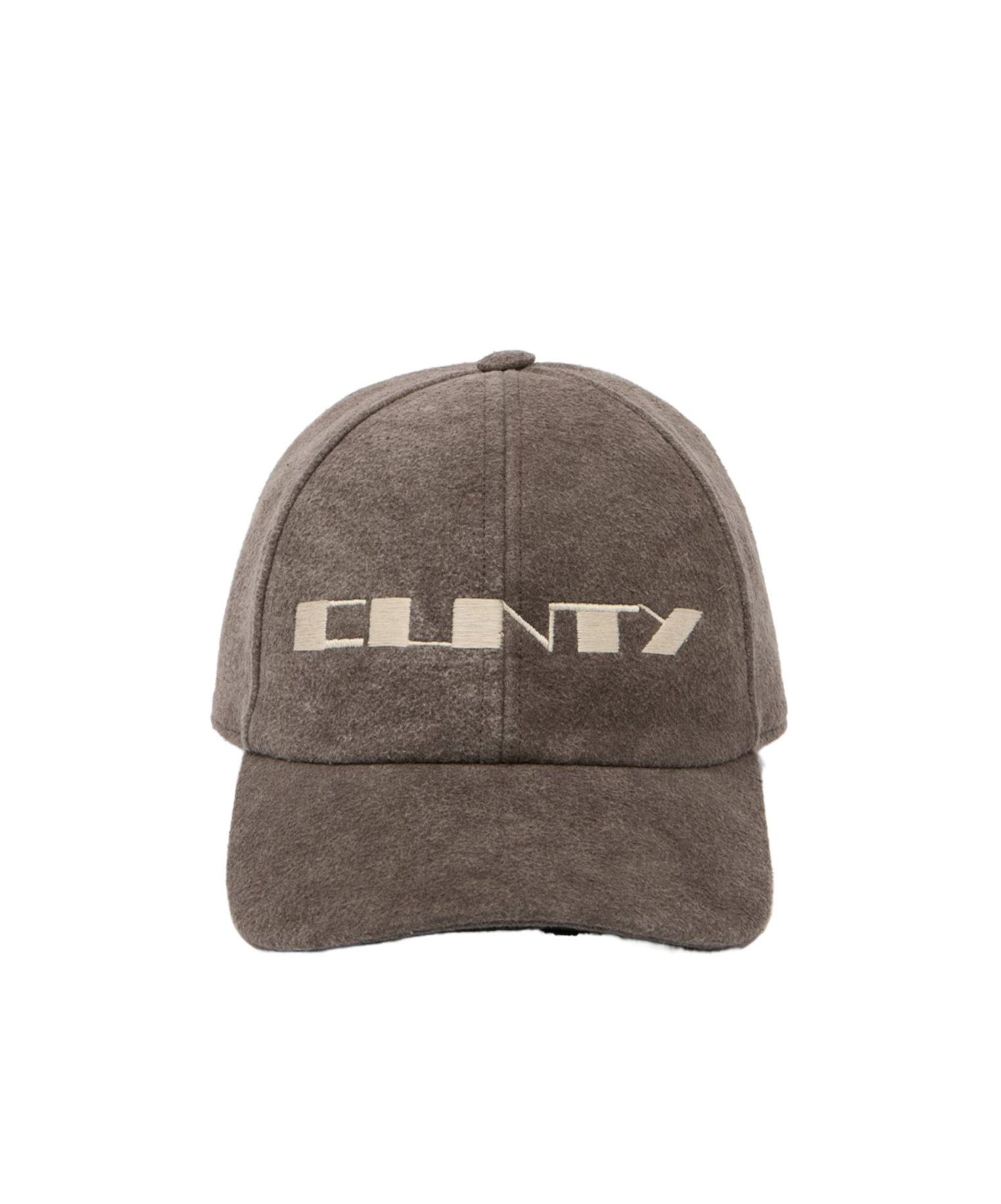 Rick Owens Drkshdw Embroidered Six-panel Baseball Cap With Curved Brim In Brown