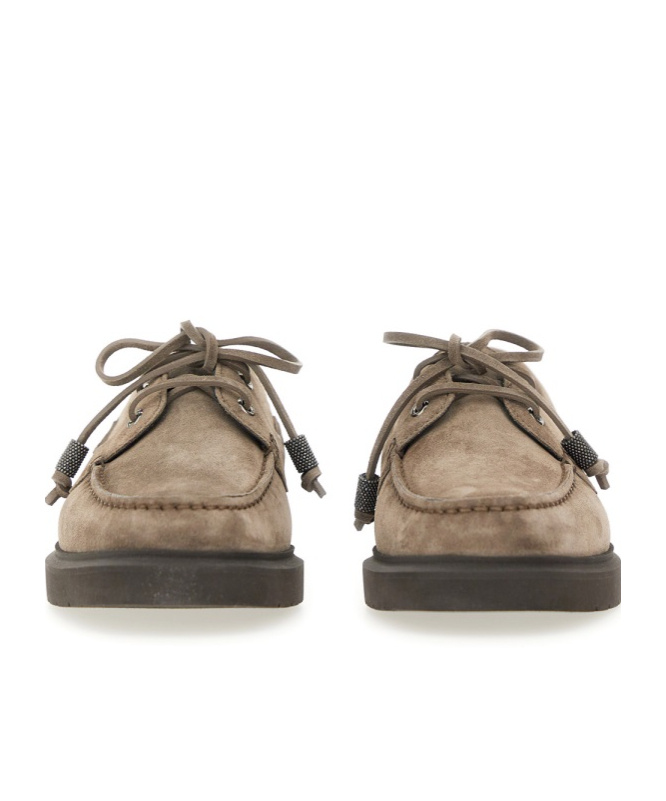 Brunello Cucinelli Women's Penny Sail Loafer In Brown