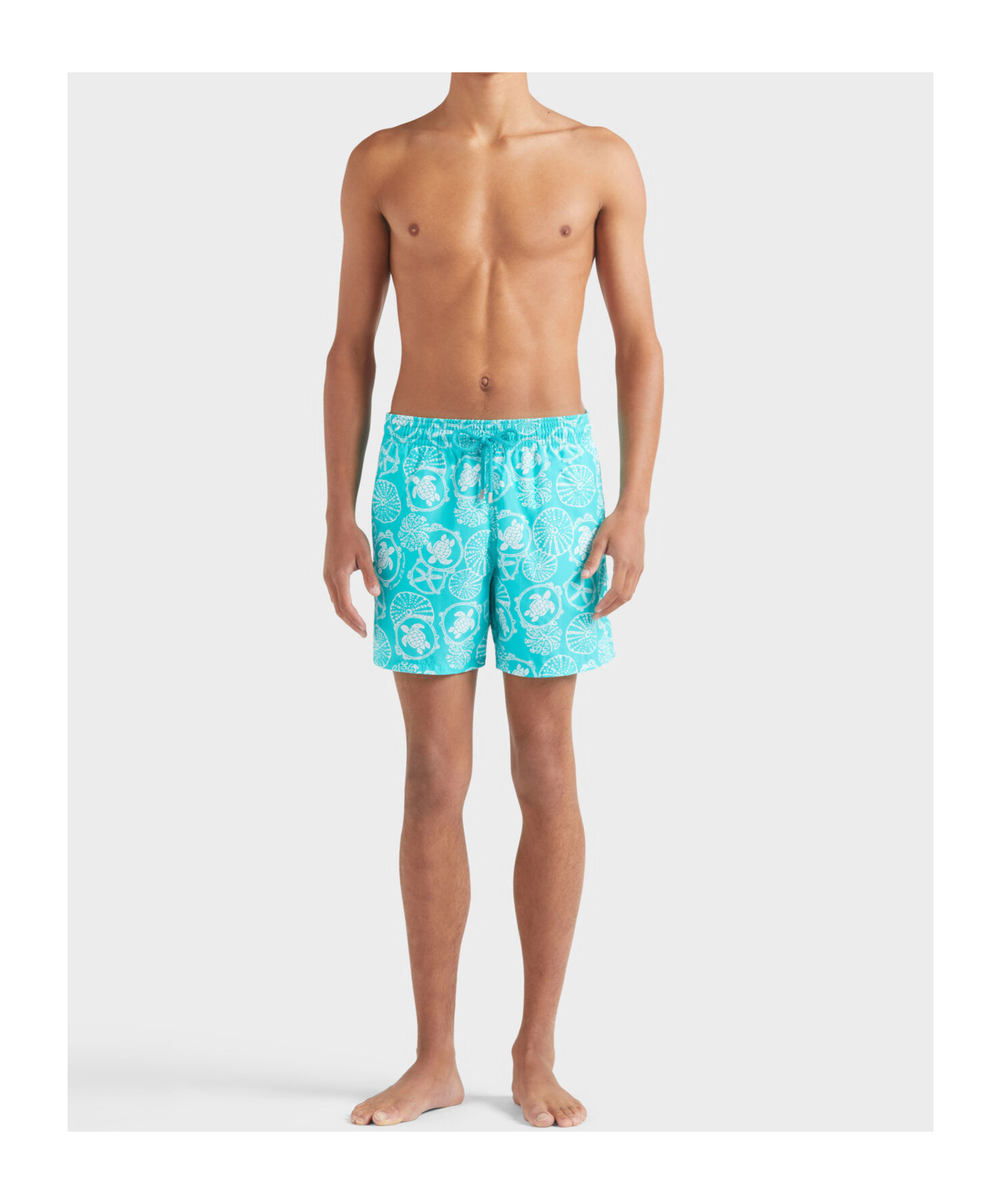Vilebrequin Graphic-print Swim Shorts In Blue