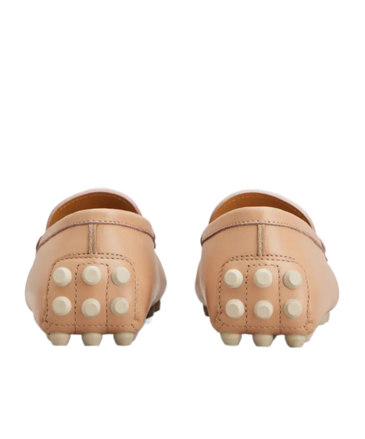 Tod's T Eternal Gommino Loafer Shoes In Nude