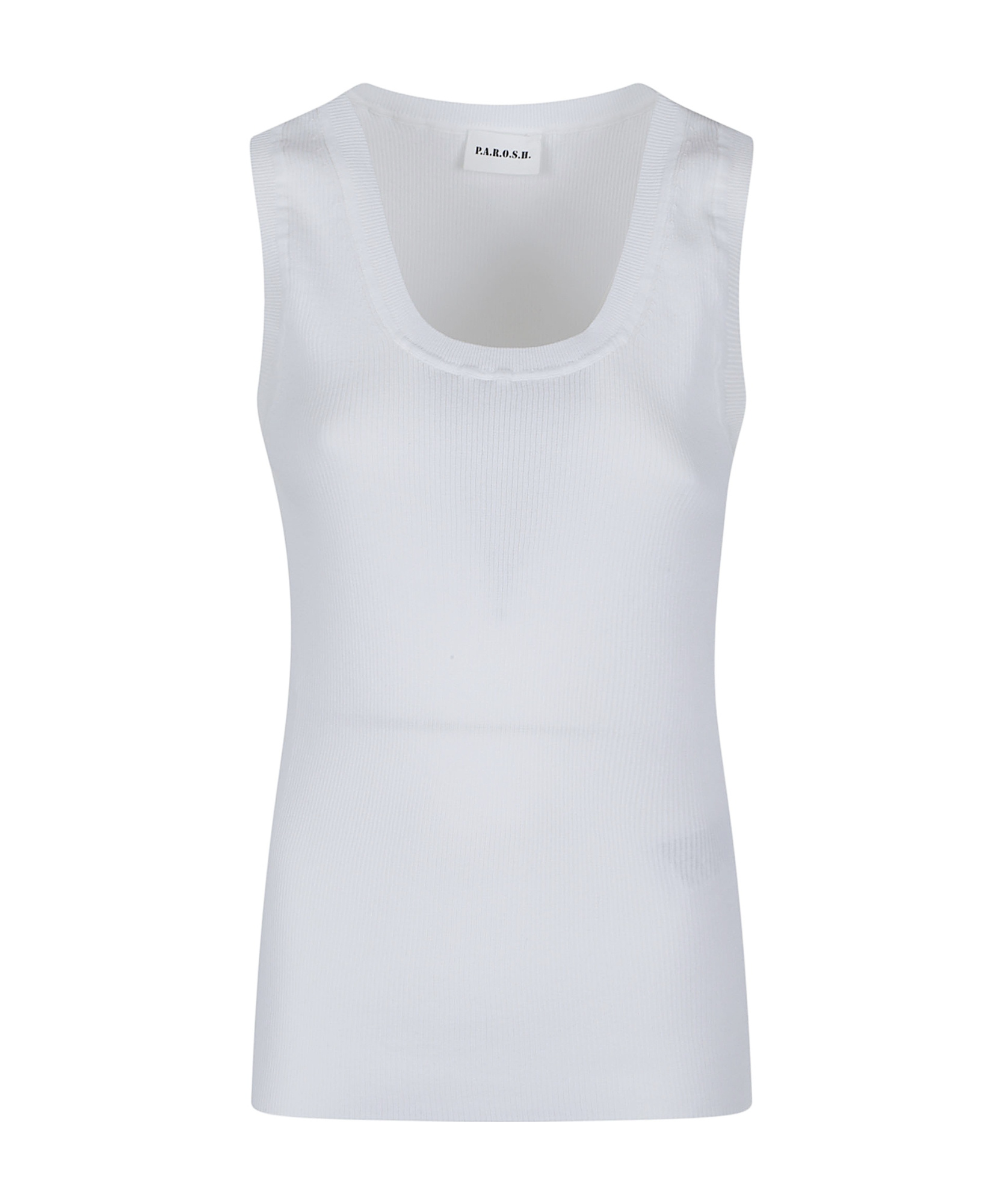 P.a.r.o.s.h Ribbed Vest In White