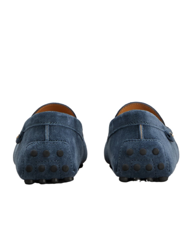 Tod's Round-head Minoccasin-bean Shoes In Blue