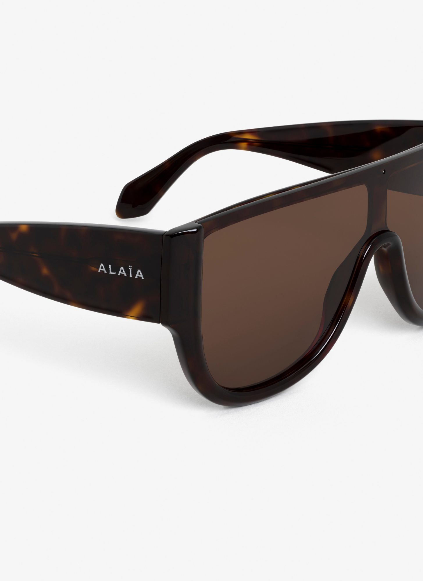 Alaïa Mask Sunglasses In Brown