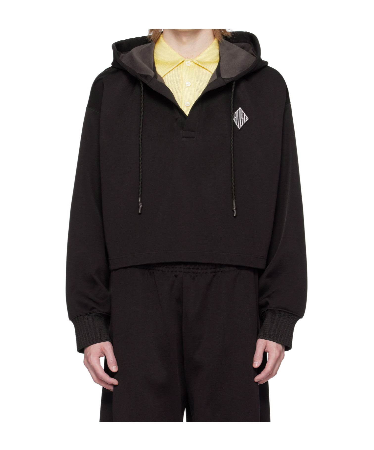 Lacoste Long-sleeved Hooded Sweatshirt In Brown