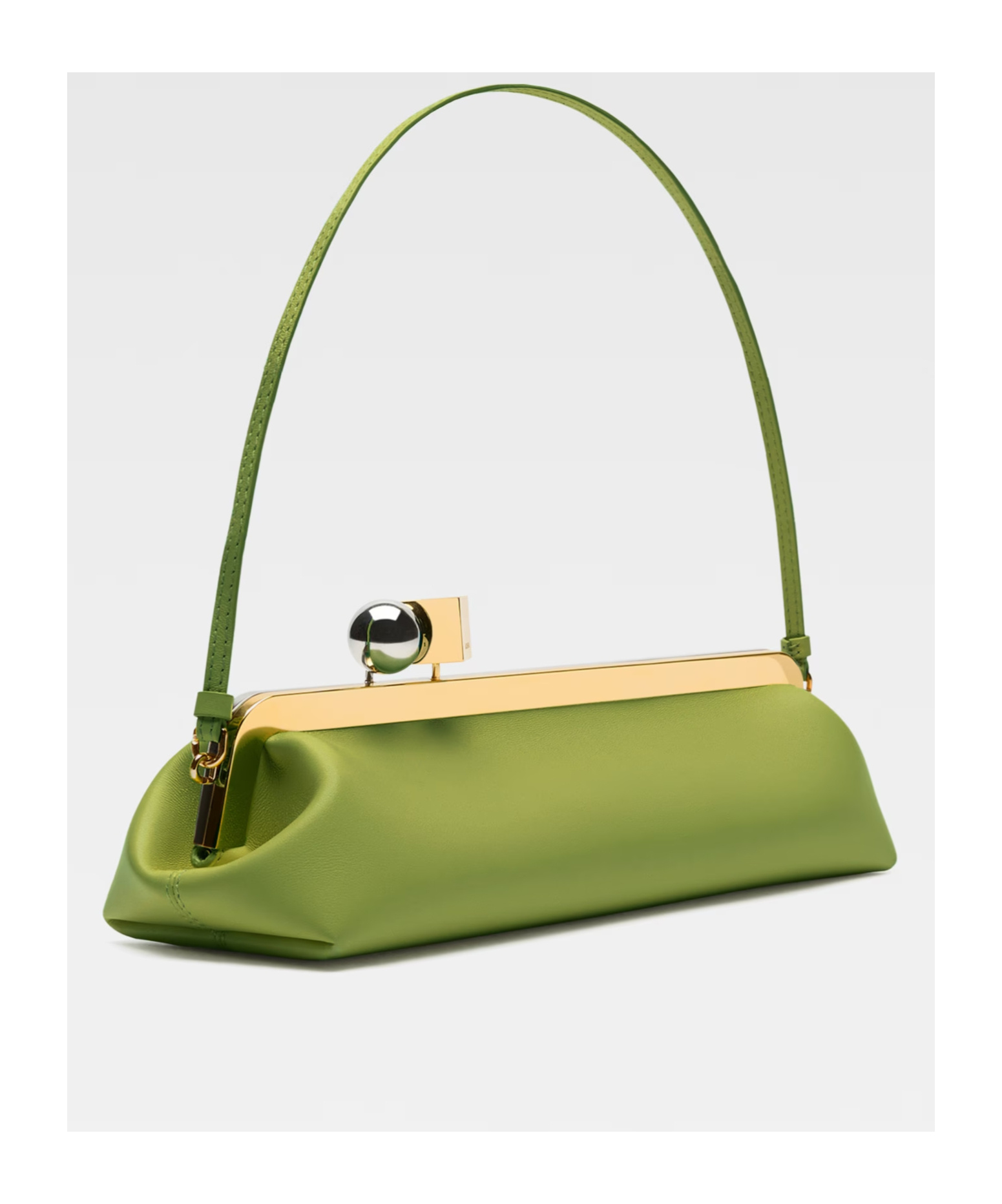 Jacquemus The Salon Structural Clutch Bag In Green