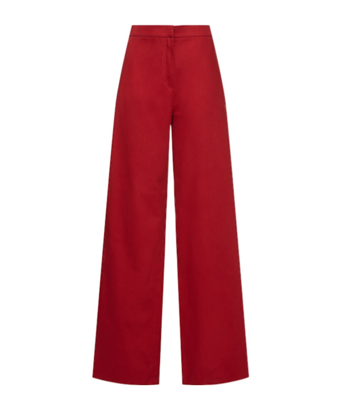 Max Mara Twill Wide-leg Casual Pants