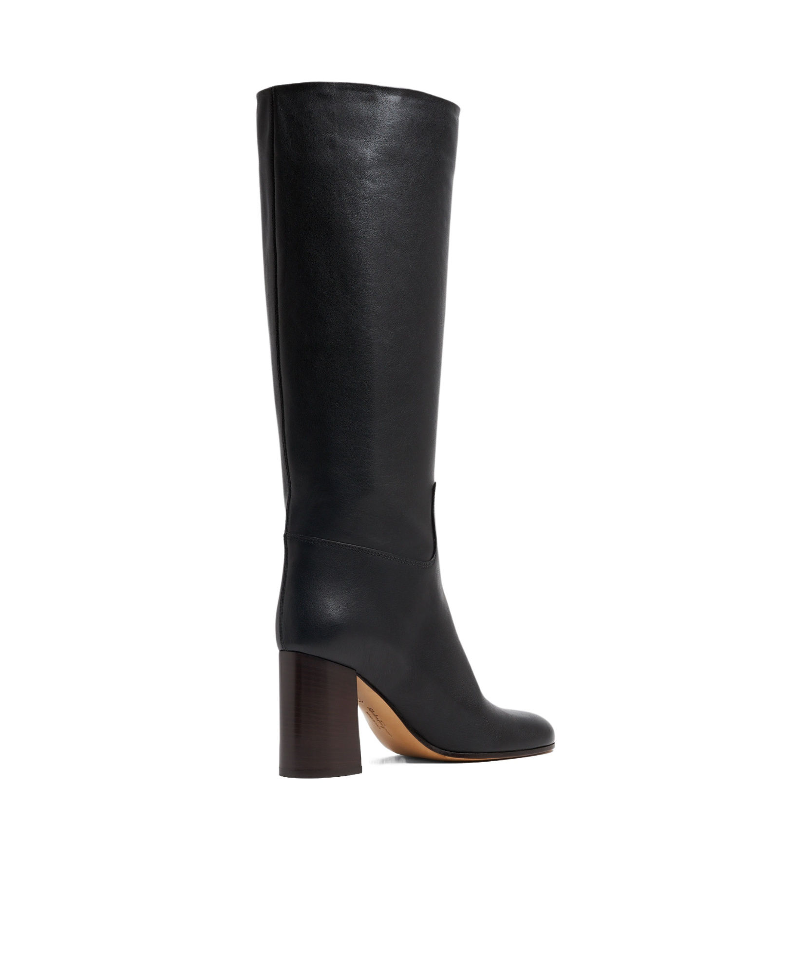 Ferragamo Woman Boot Black Size 8 Leather In Black
