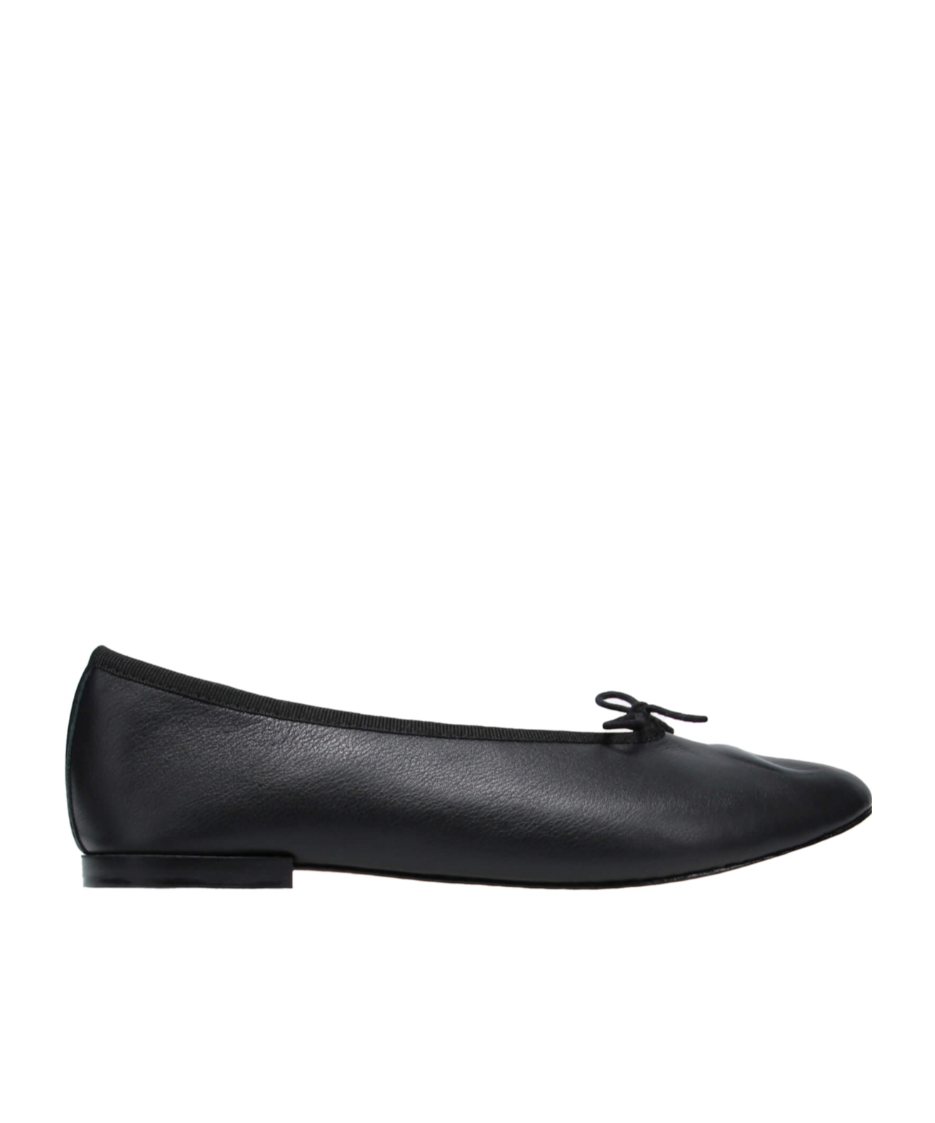 Marine Serre Black Repetto Edition Lilouh Soft Nappa Ballerina Flats In Black
