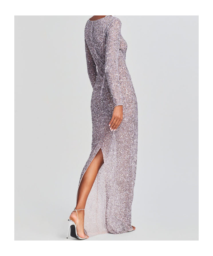 Retroféte Heidi Sequin Long-sleeve Dress