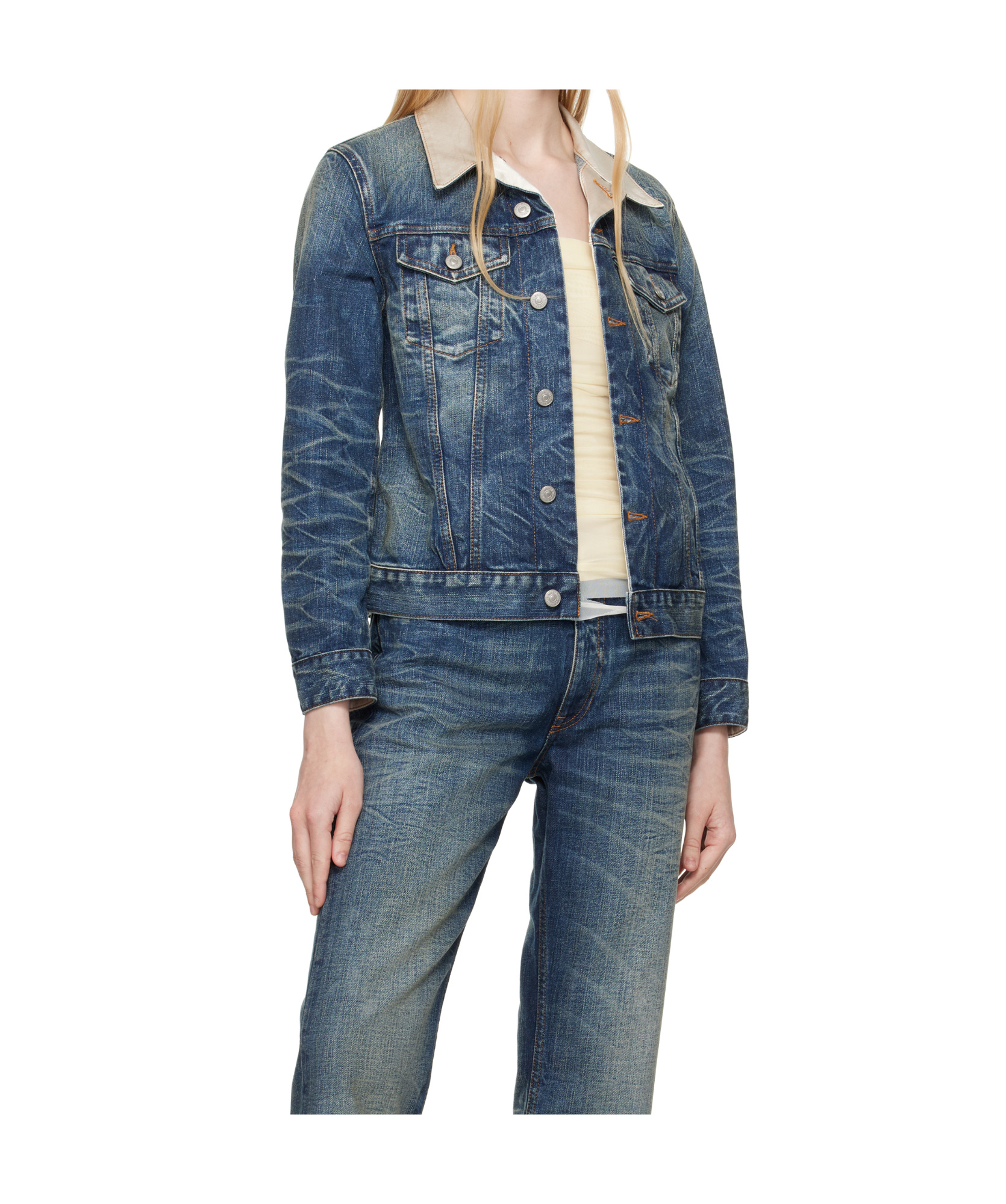 Shop Mm6 Maison Margiela Denim Jacket