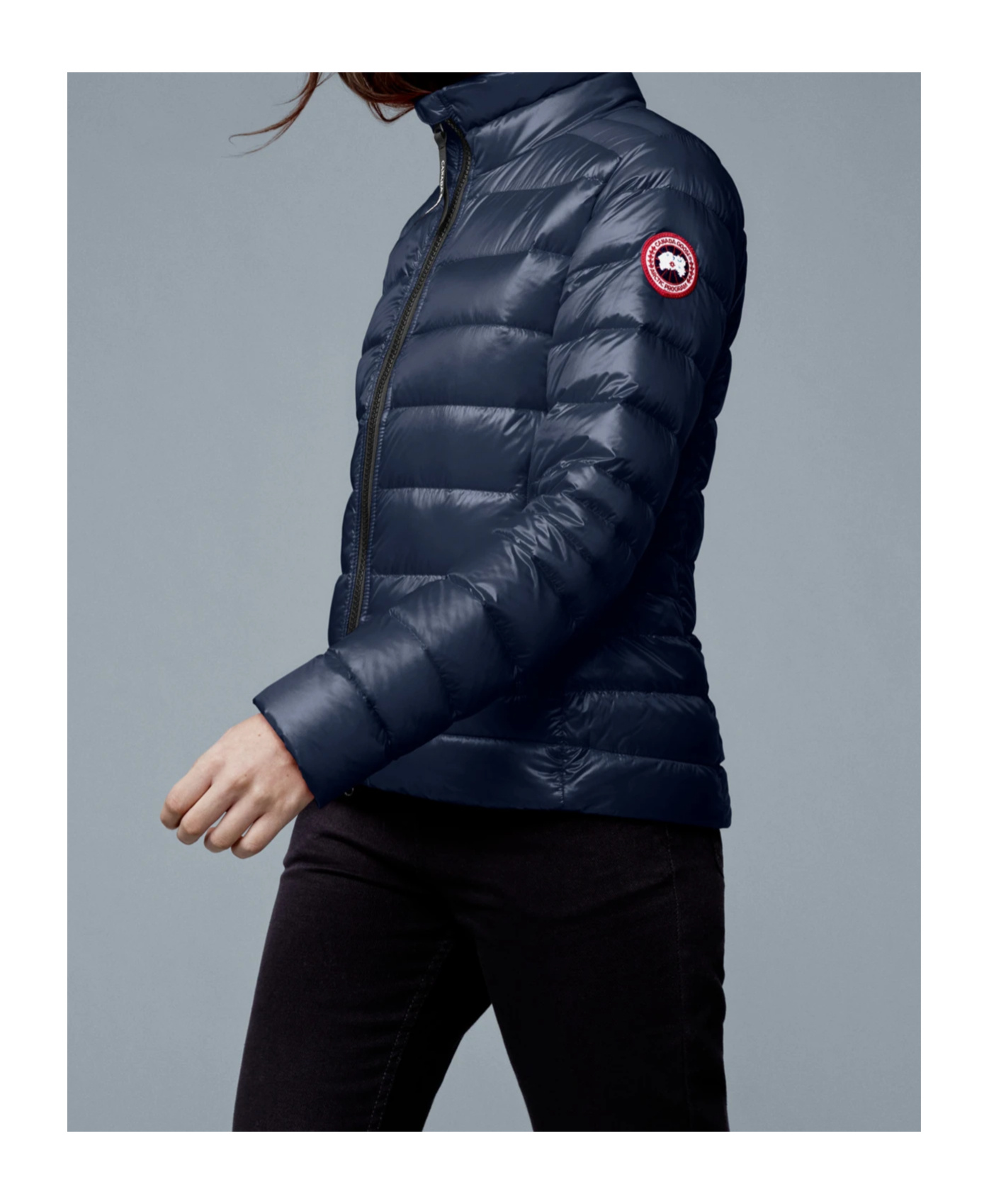 Shop Canada Goose Padded Zip-front Jacket In Black