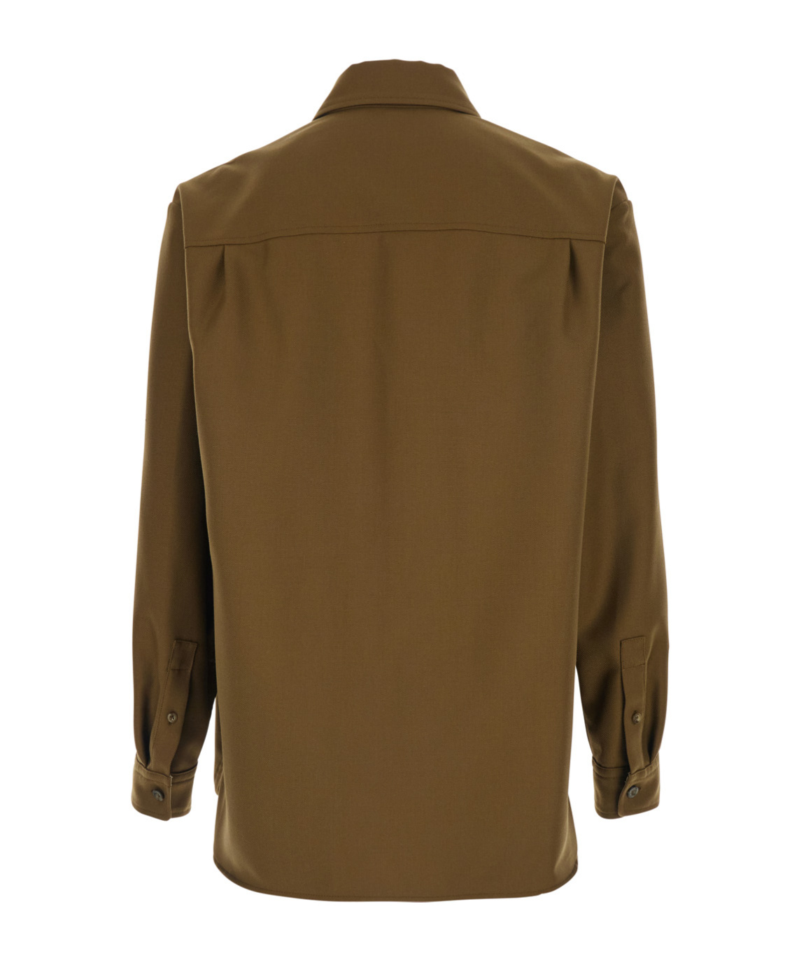 Apc Brown Jacket With Classic Collar And Buttoned Cuffs In Wool Blend Man In Brown