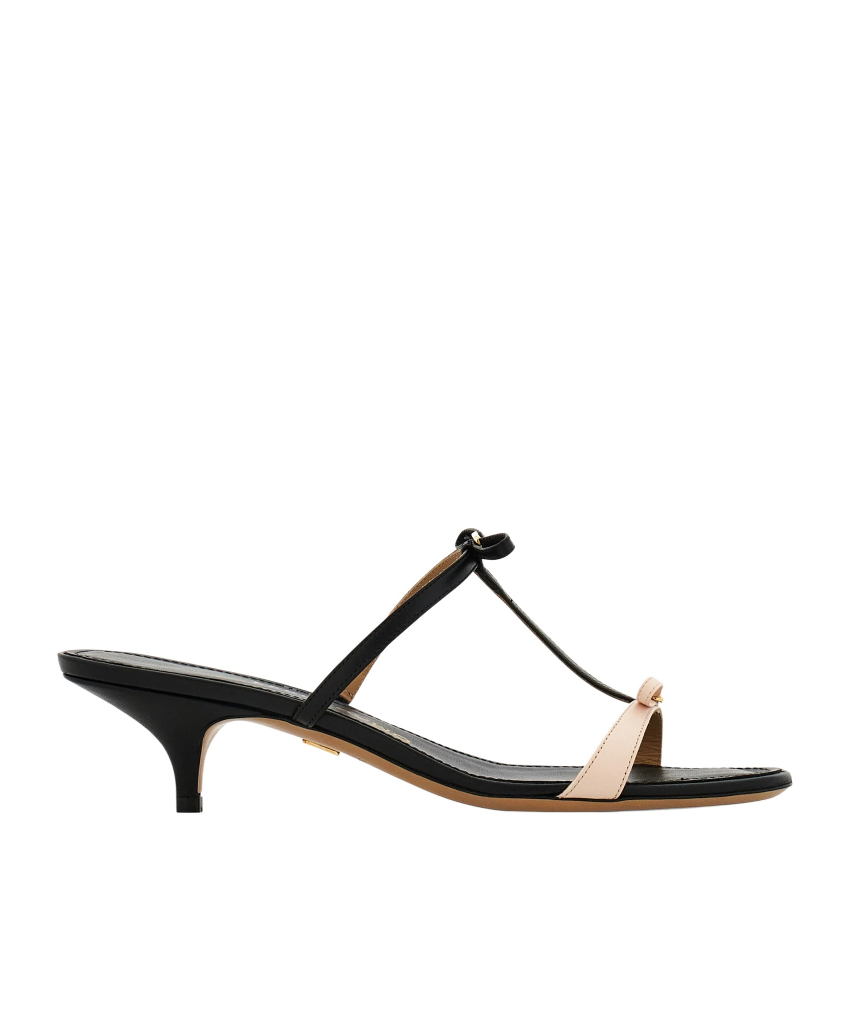 Ferragamo Strappy Kitten-heel Sandals In Black