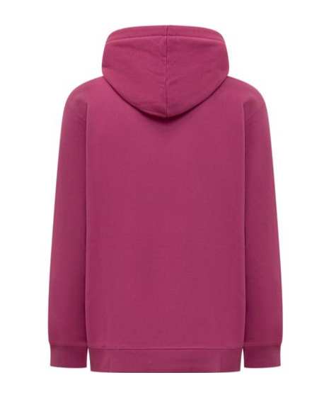 Shop Lanvin Logo Embroidered Drawstring Hoodie In Pink