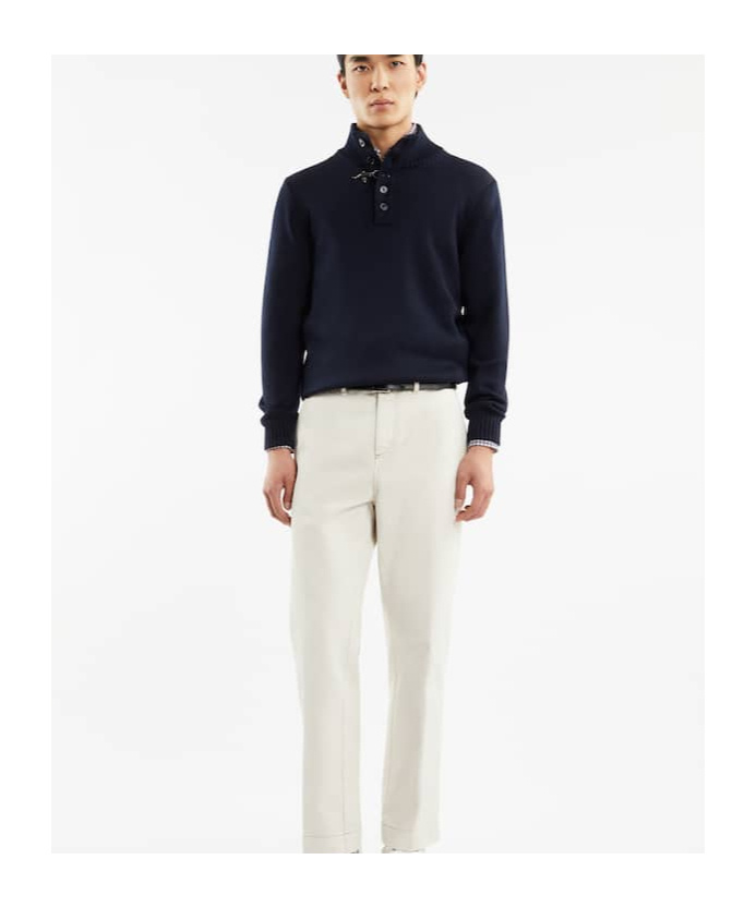 Fay Wool Turtleneck Sweater In Black