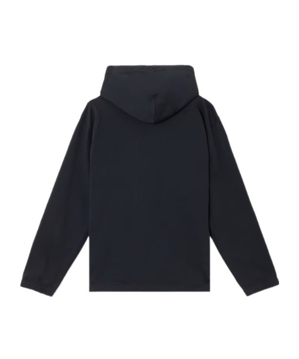 Stone Island Oversized Fit Hooded Sweatshirt With Stripe Andlettering In Navy Blue
