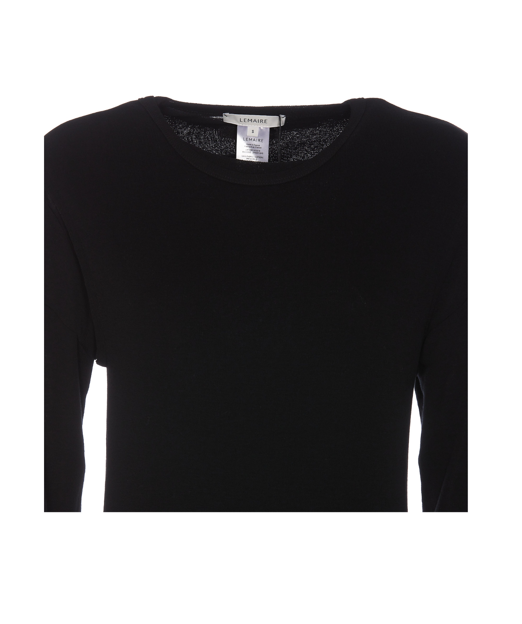Lemaire Double Layered Knitted Mini Dress In Black
