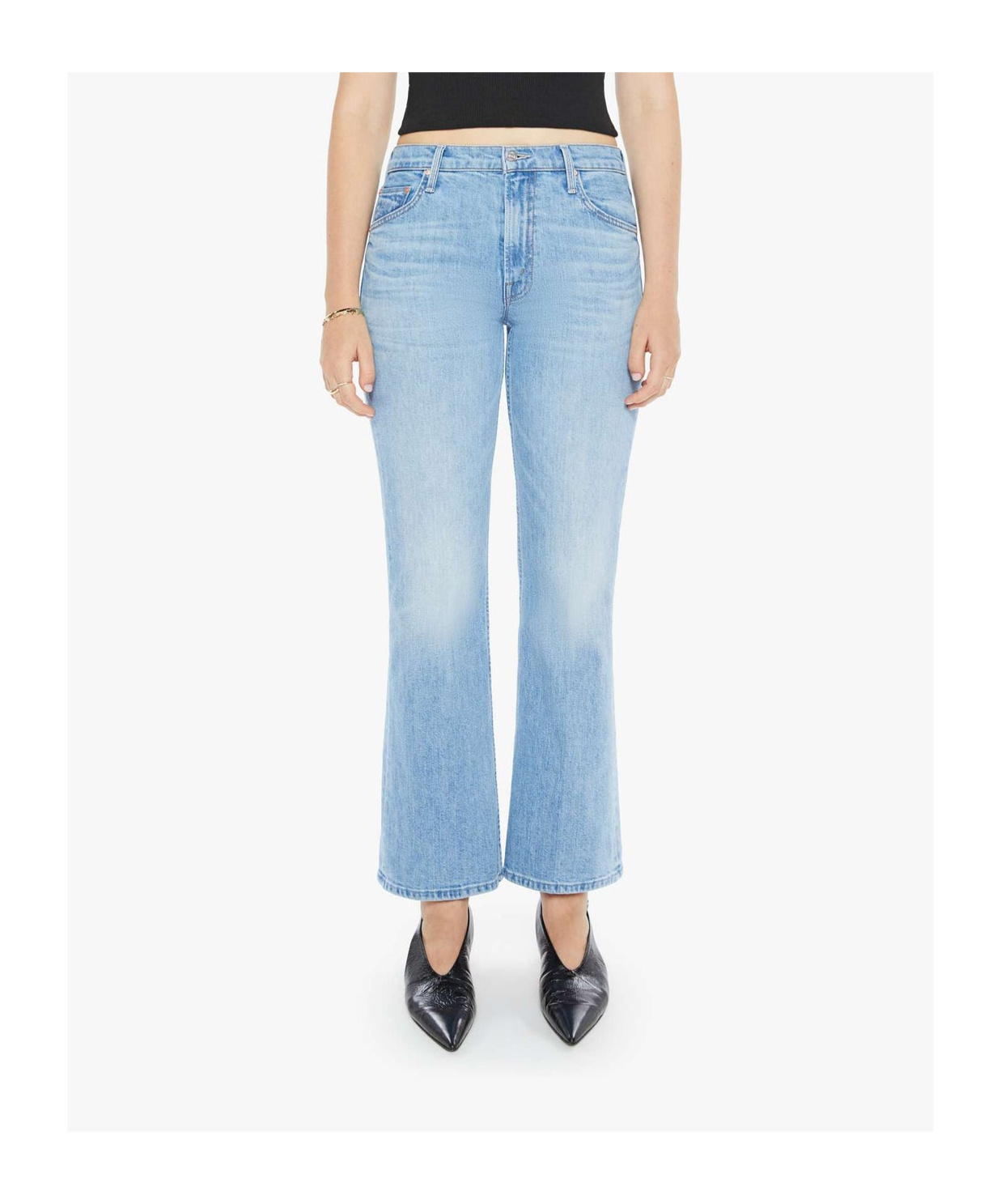 Mother Cotton Jeans In Blue