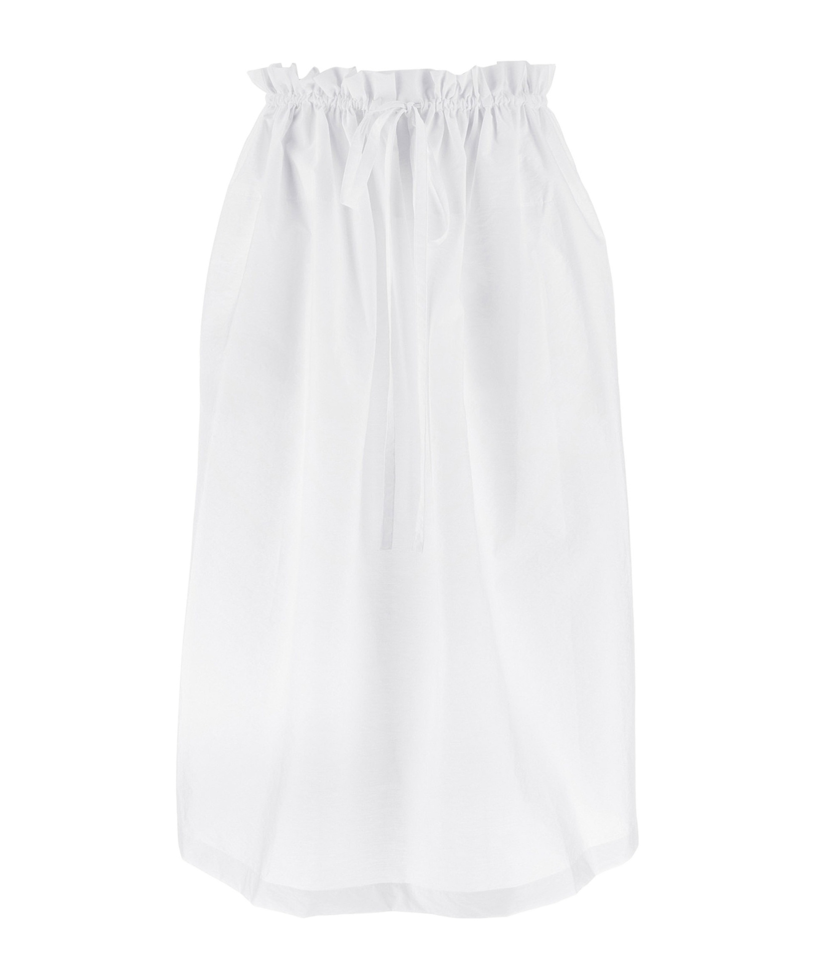 Fabiana Filippi Bag Style Midi Skirt With Drawstring Waist