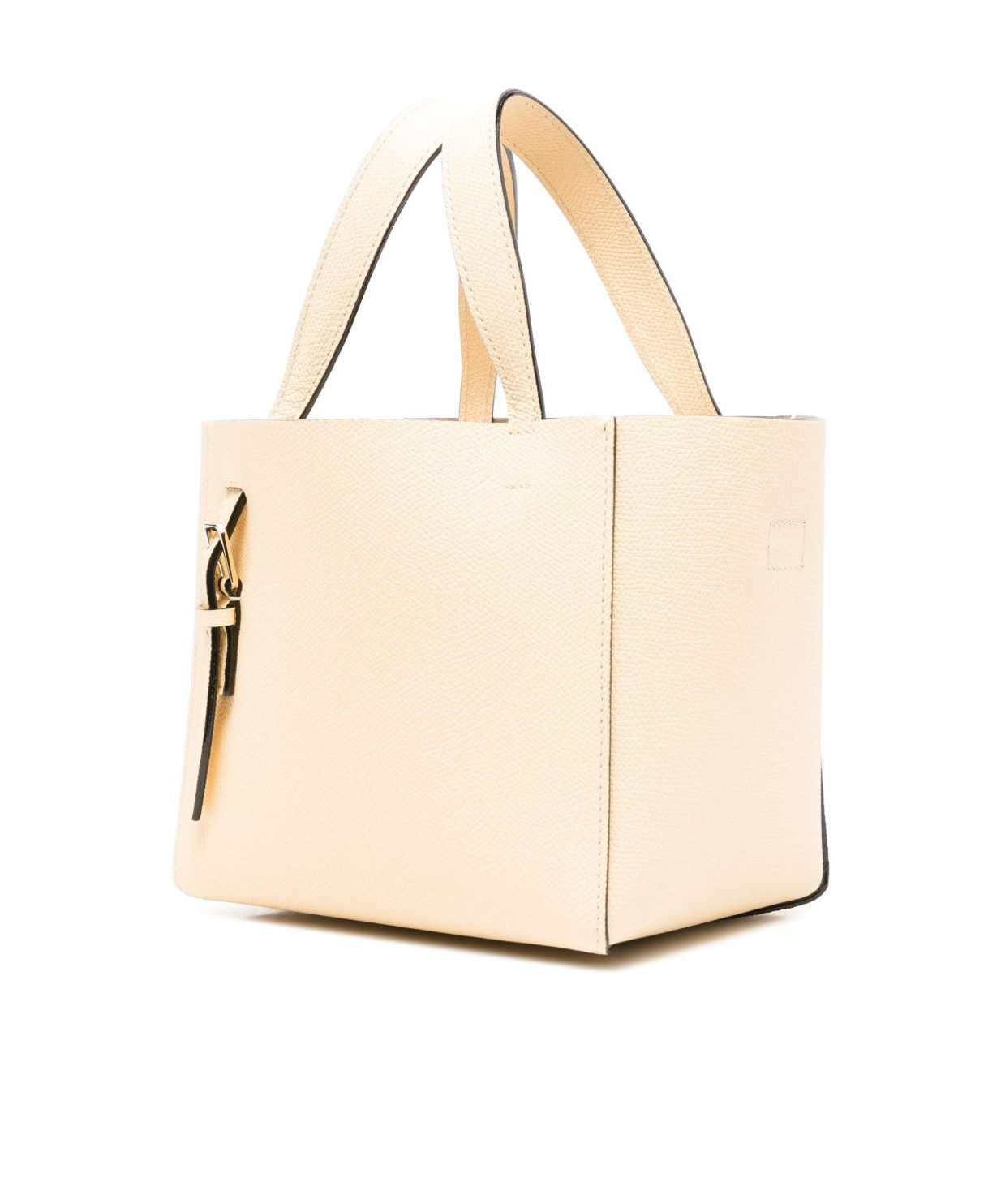 Valextra Micro Bucket Tote Bag With Adjustable Handles In Nude
