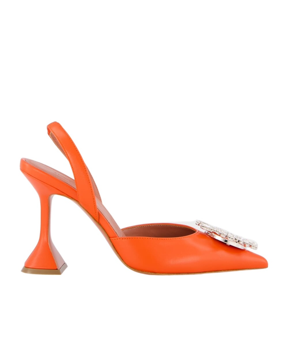 AMINA MUADDI POINTED HIGH-HEELED SANDALS