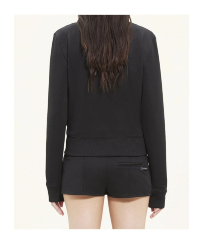 COURRÈGES LOGO-PATCH ZIP-UP SWEATSHIRT 