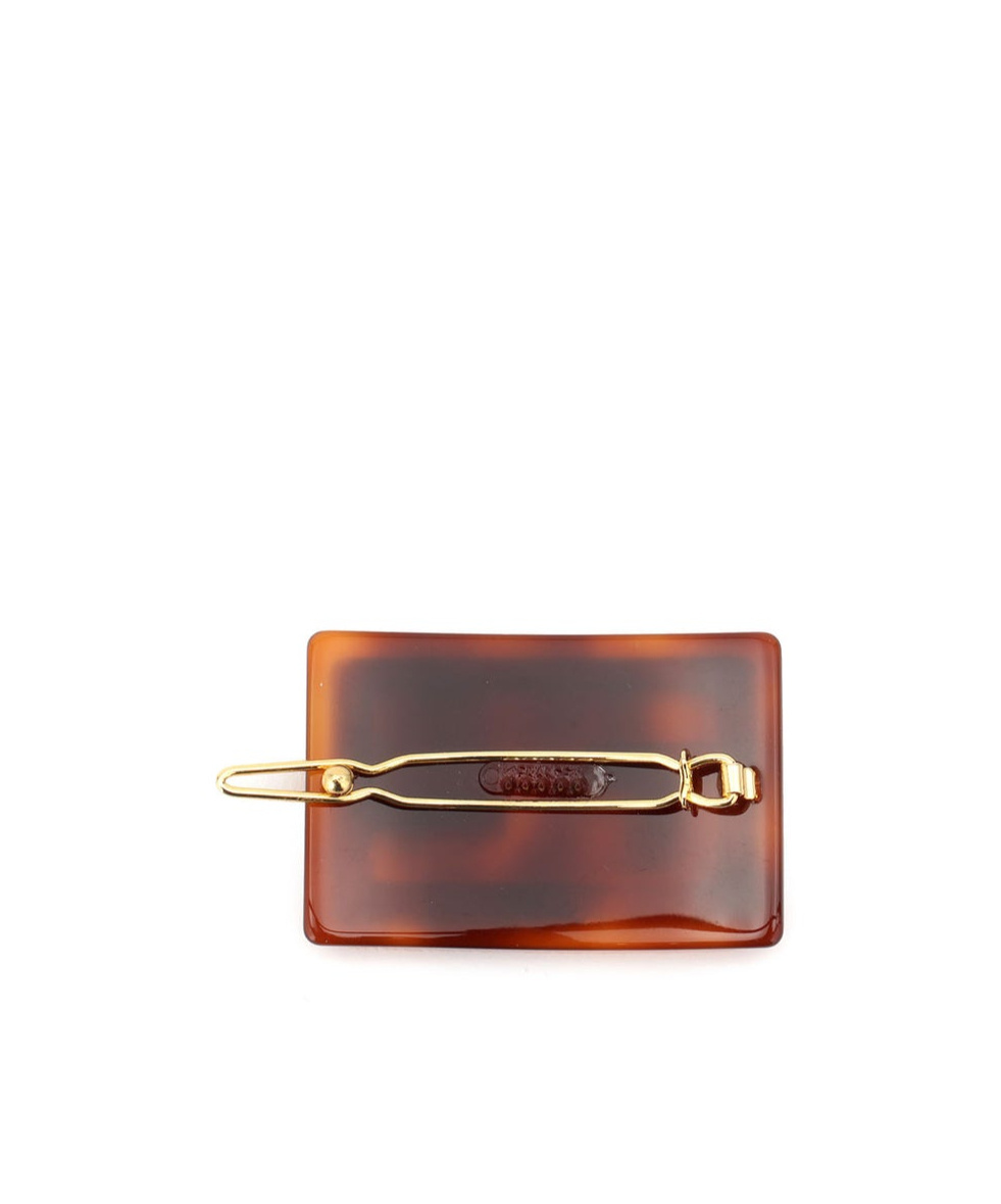 Fendi Rectangular Hairpin In Red