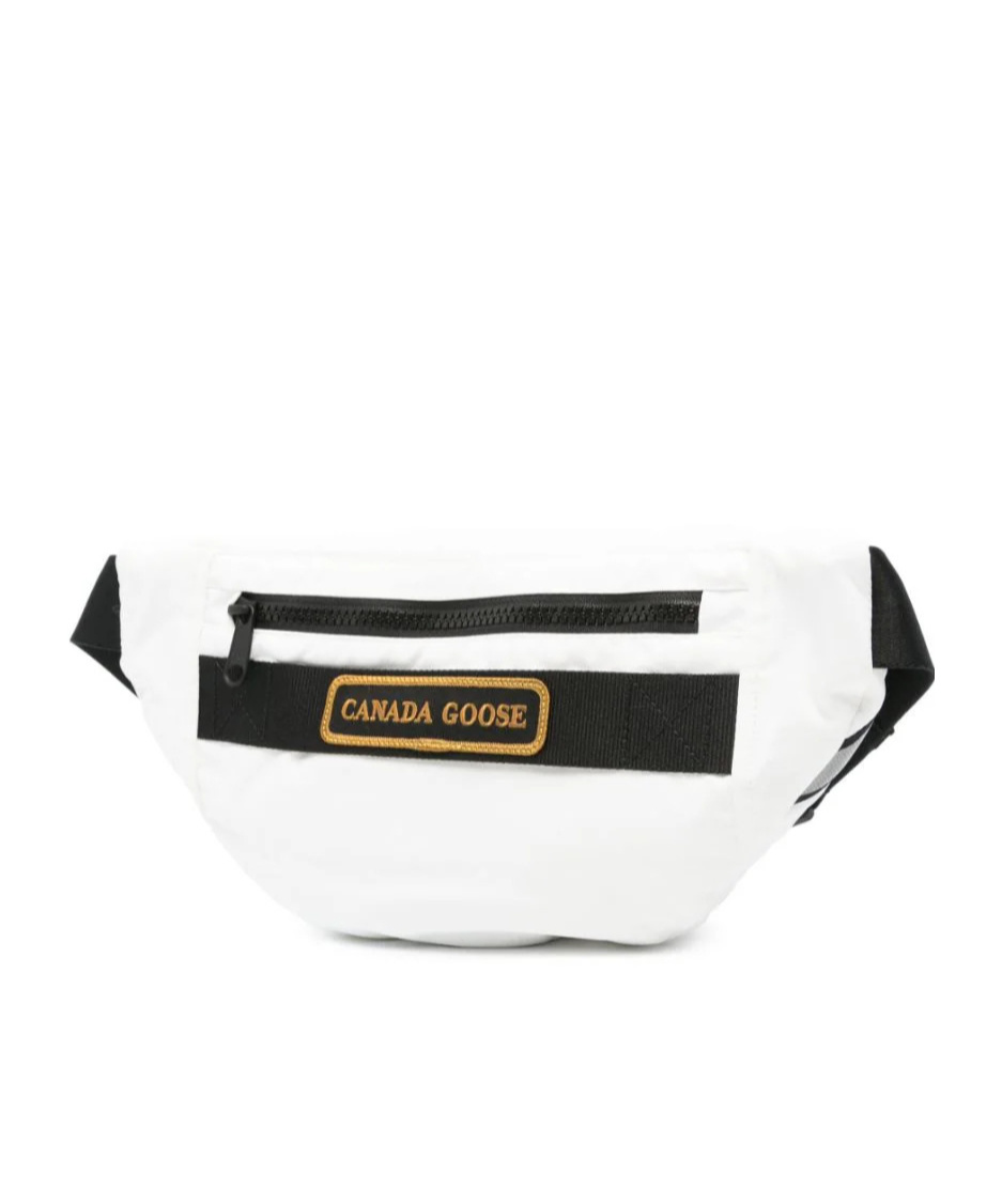 Canada Goose Logo-patch Belt Bag In White