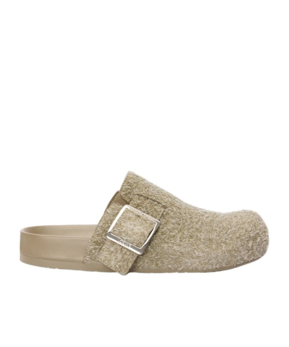 Loewe Round Head Muller Shoes In Nude