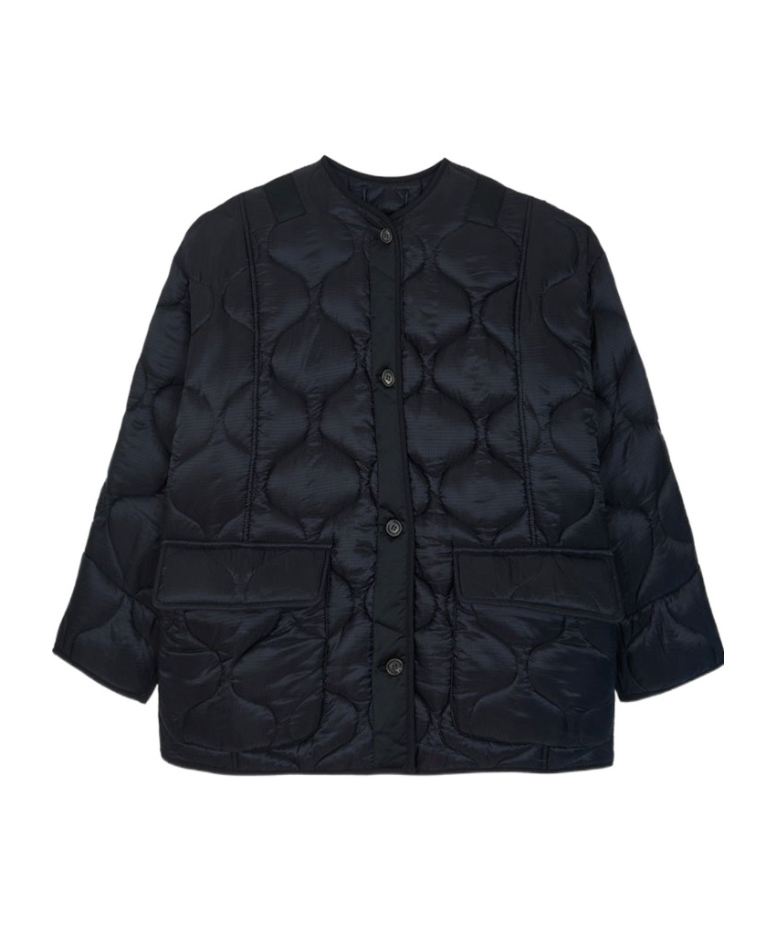 THE FRANKIE SHOP TEDDY QUILTED JACKET - BLACK