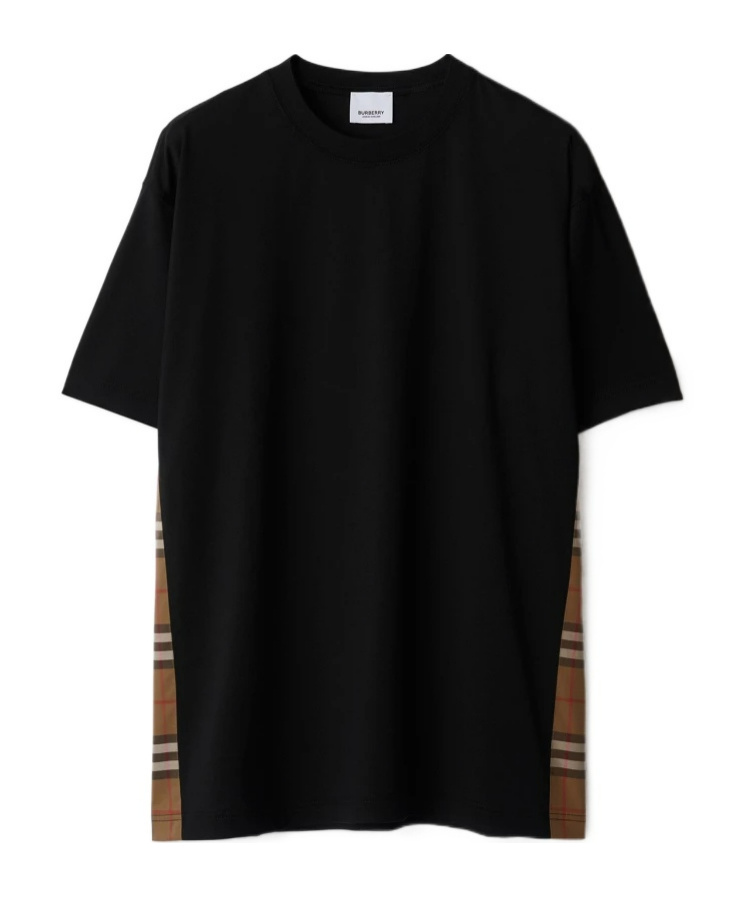 Burberry Logo Short Sleeve T-shirt In Black