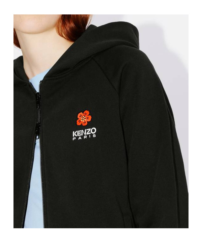 Kenzo Hooded Sweater In Black