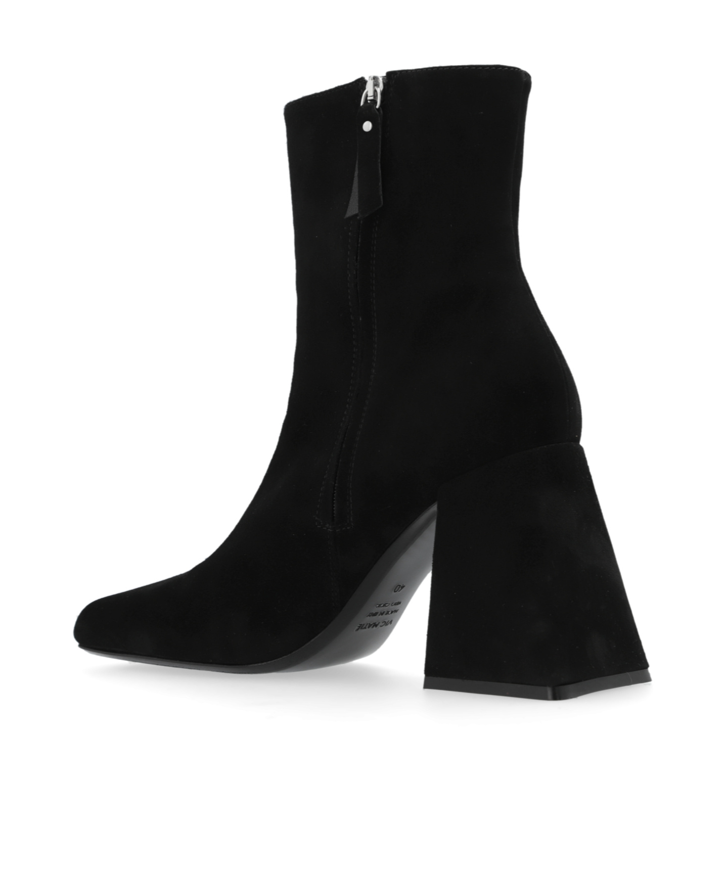 Shop Vic Matie Leather Boots In Black
